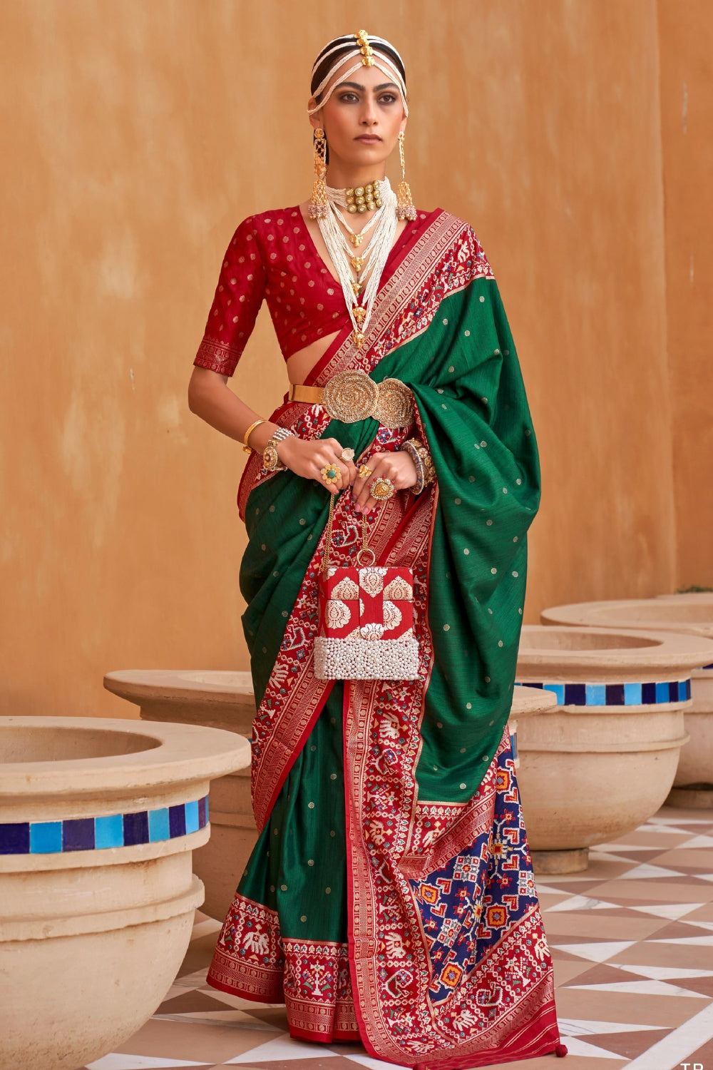 Green PURE PATOLA Saree