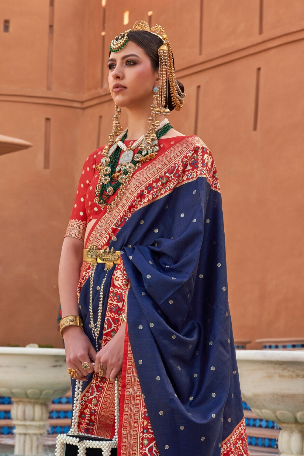 Blue PURE PATOLA Saree