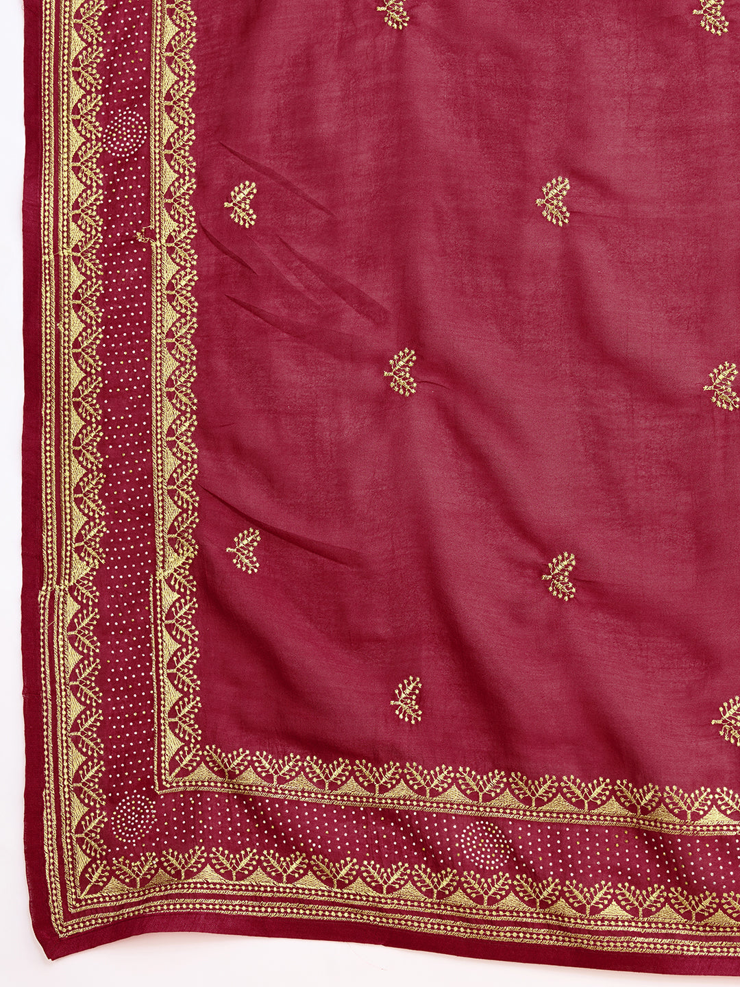 RED VICHITRA SOFT SILK SAREE