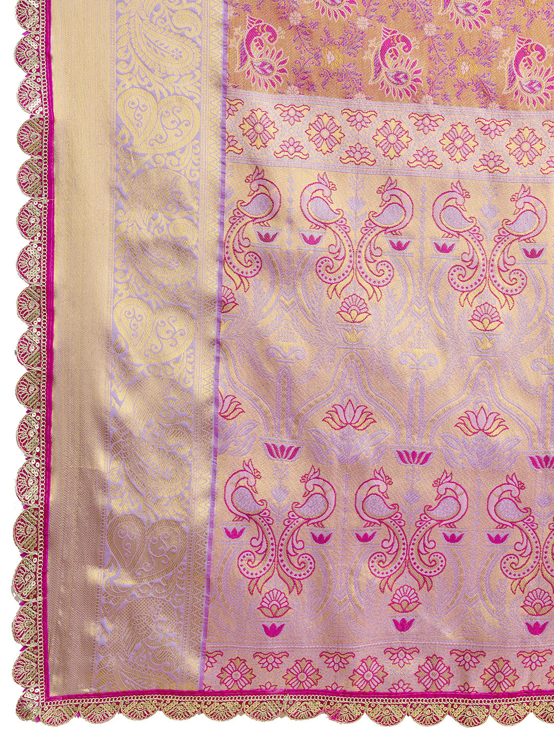 PINK SEMI SILK SAREE