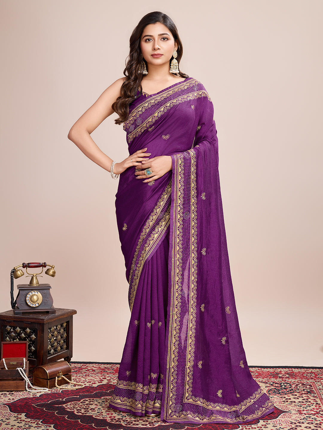 BENGANI VICHITRA SOFT SILK SAREE