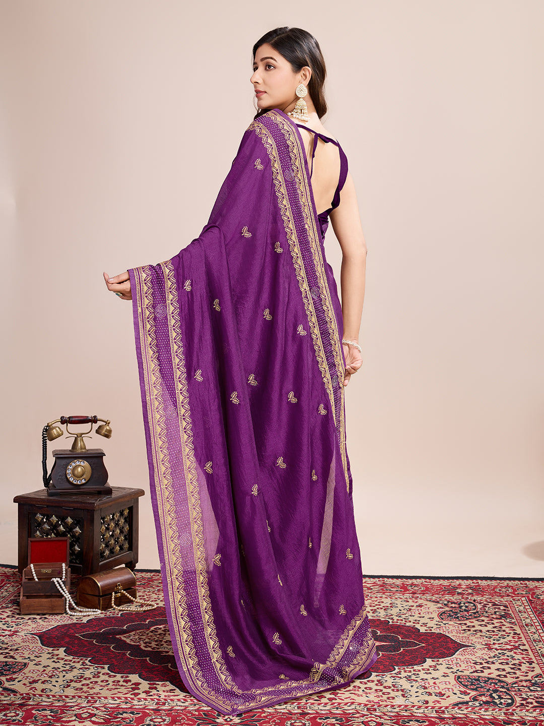 BENGANI VICHITRA SOFT SILK SAREE