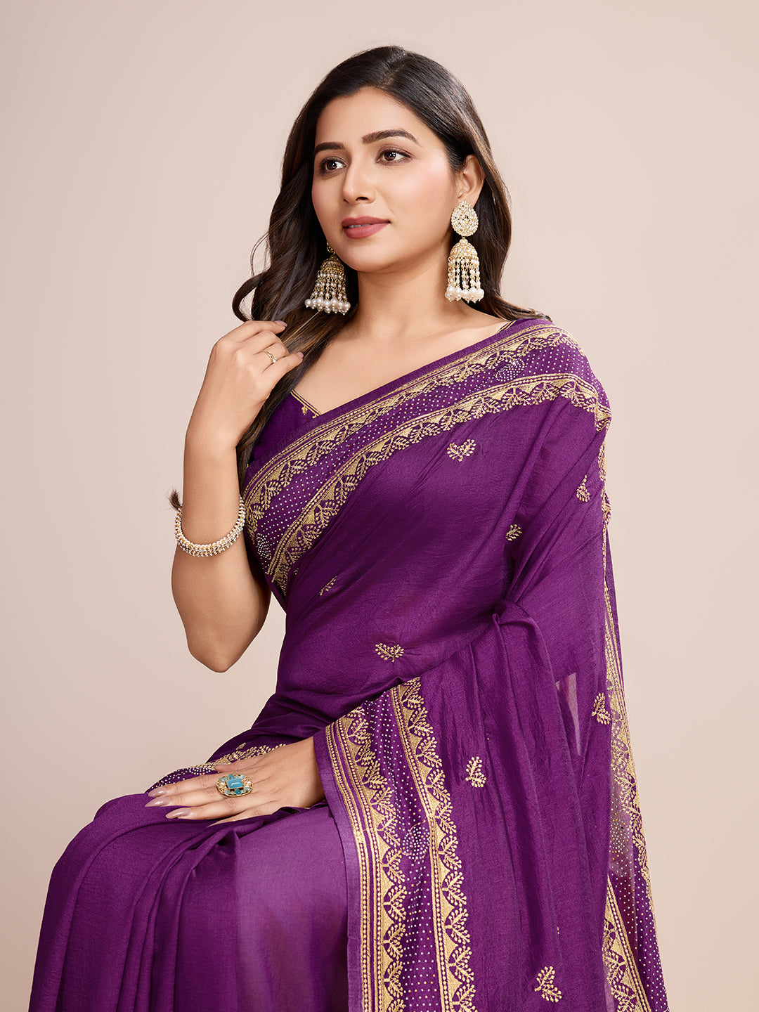 BENGANI VICHITRA SOFT SILK SAREE