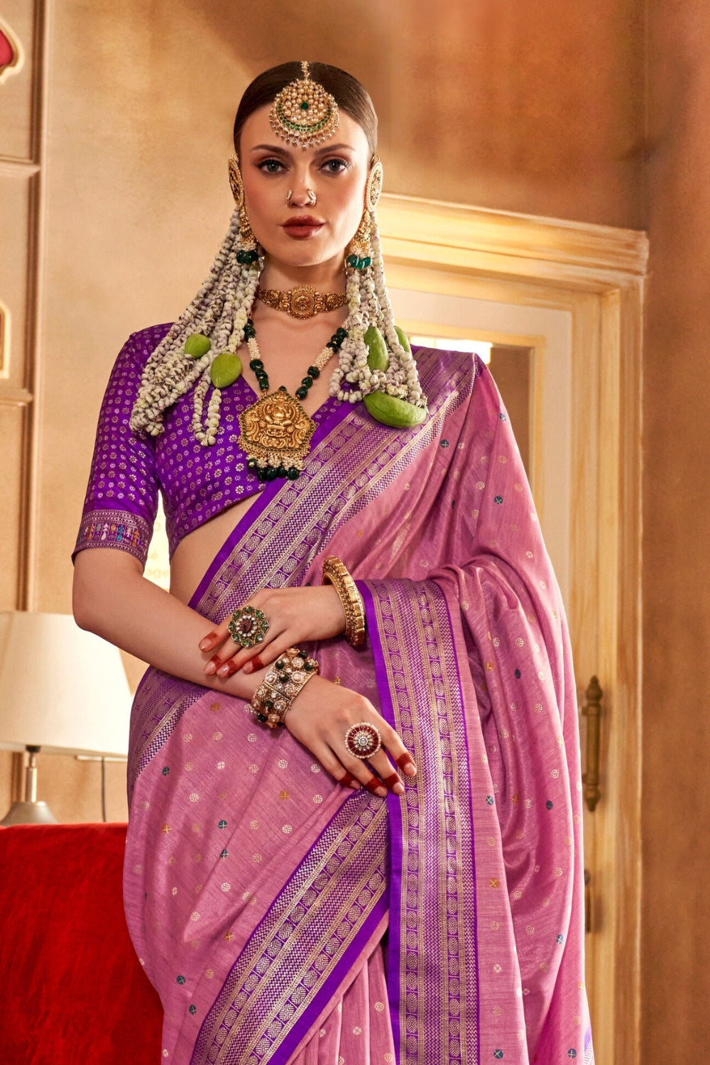 Purple PURE PATOLA Saree