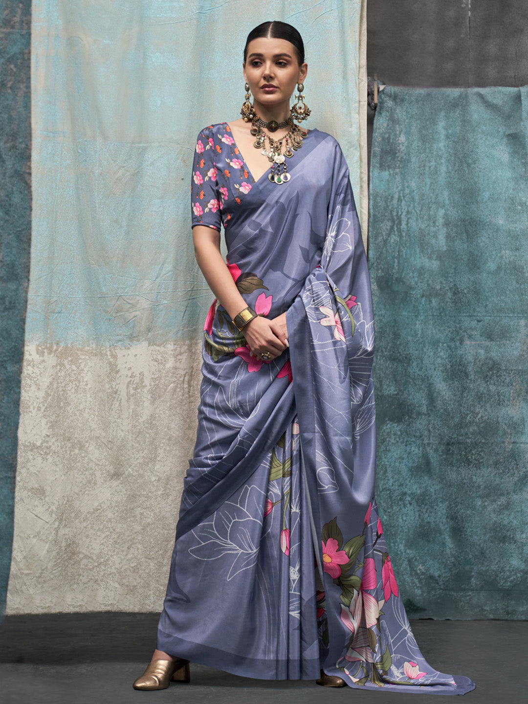 Online Multiple colour Silk saree for women for wedding and party wear