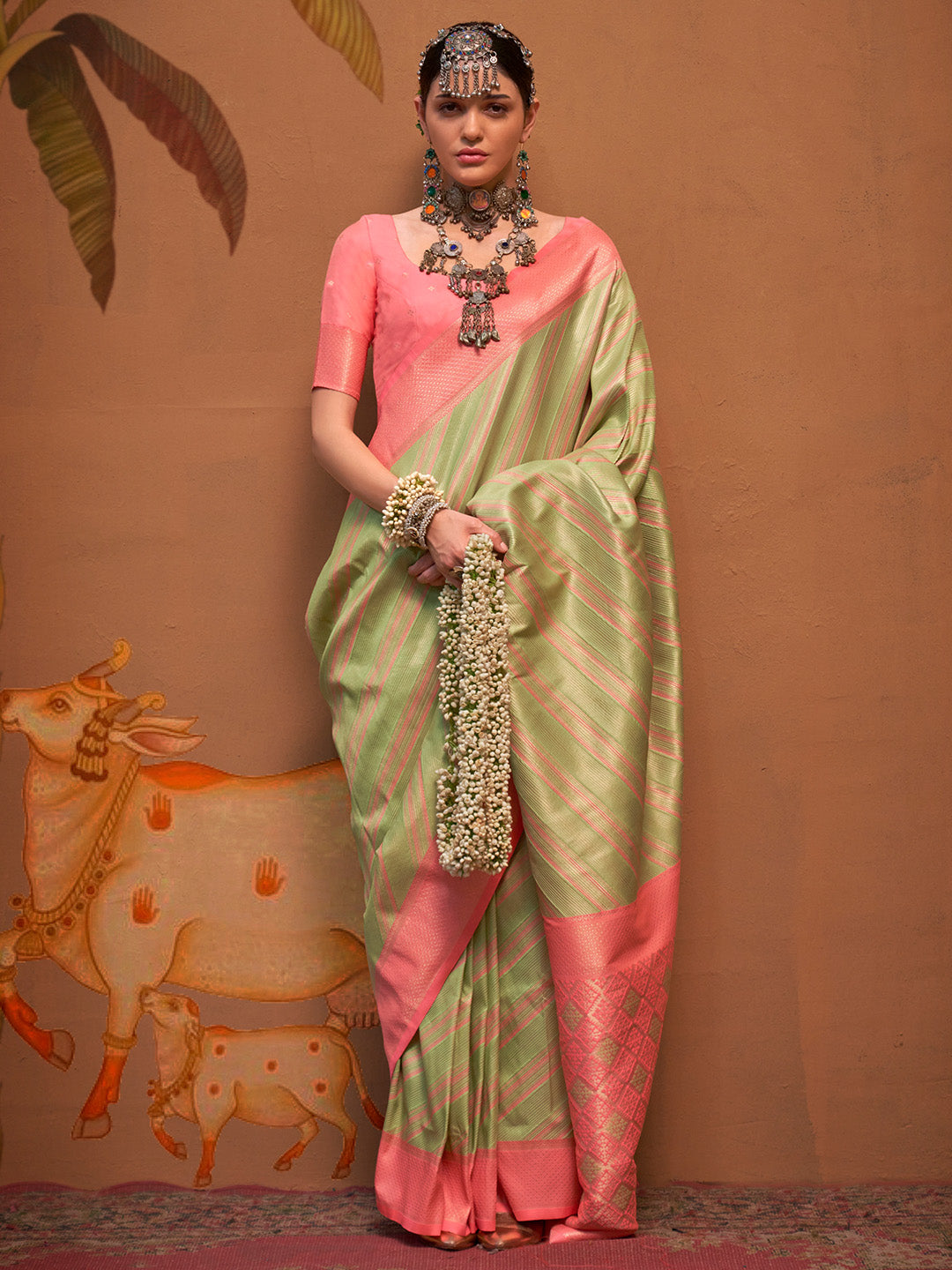 Multi Color Party Wear Silk Saree