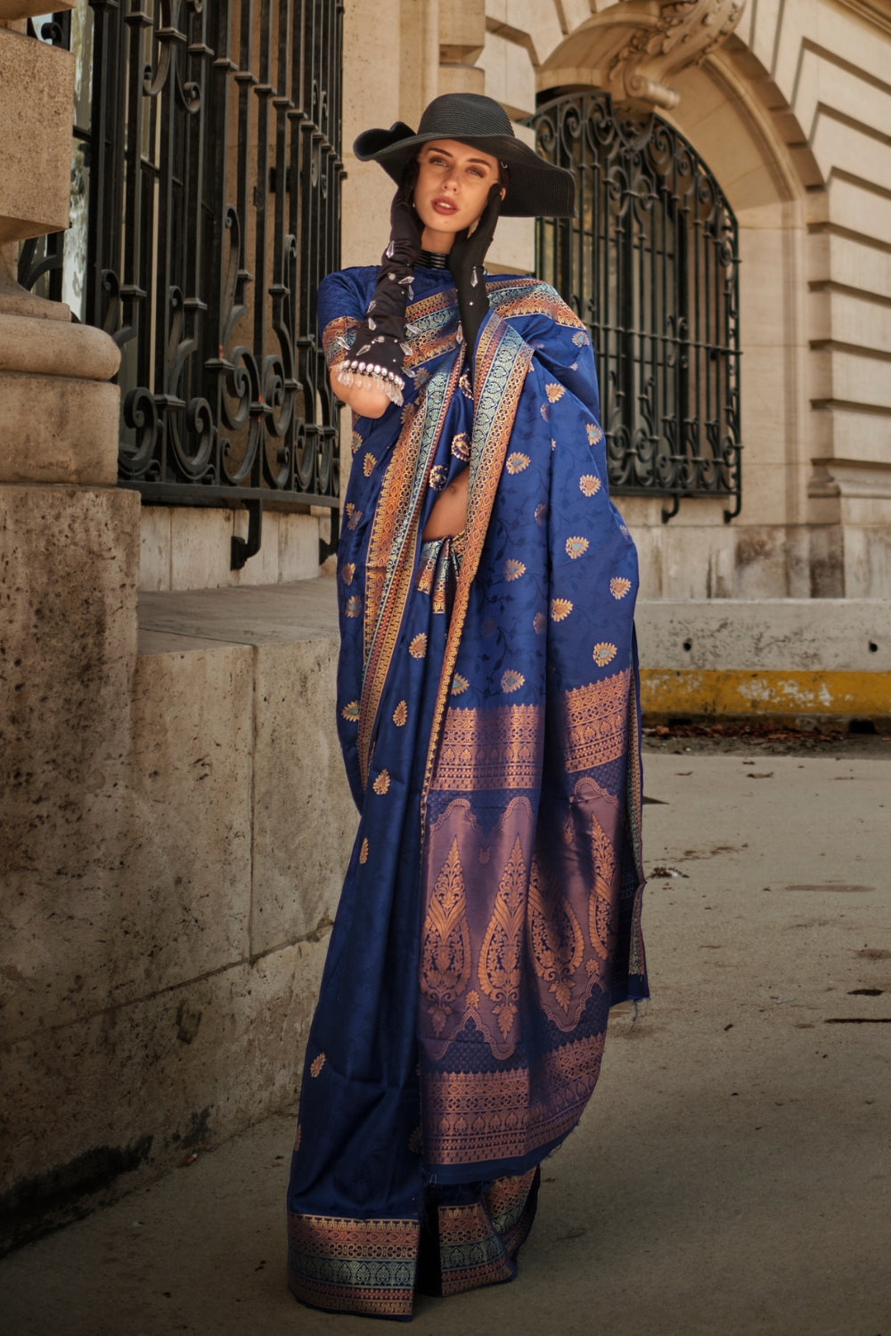 Blue Soft Silk Saree