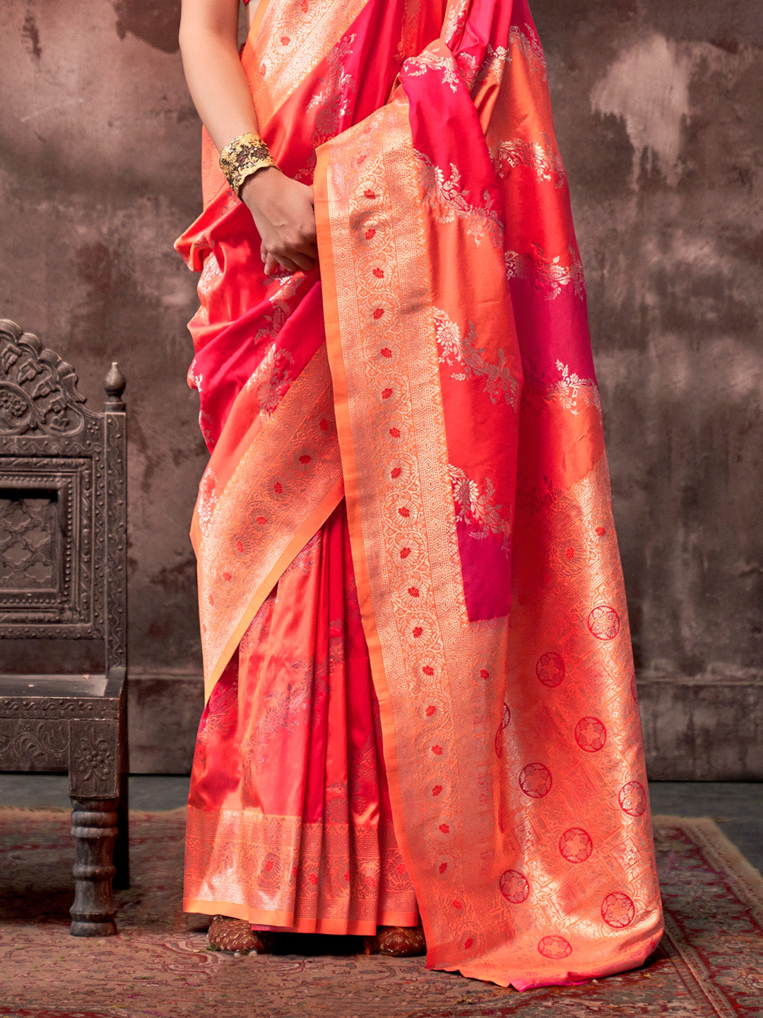 Multi Color Festive Wear Silk Saree