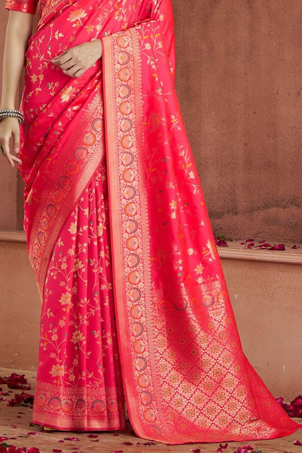 Red Banarasi Silk Saree