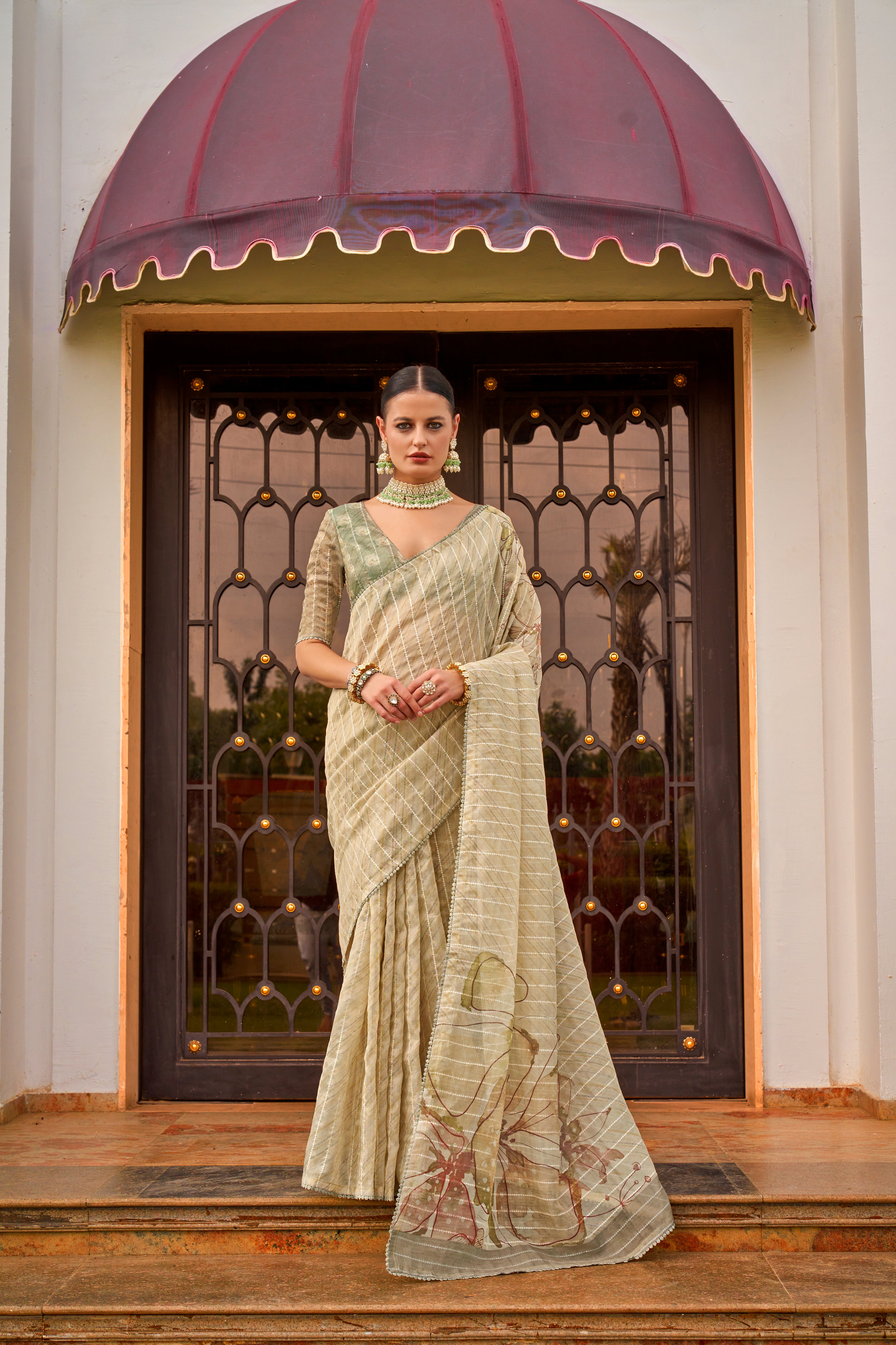 Green Pure Tissue Silk Saree