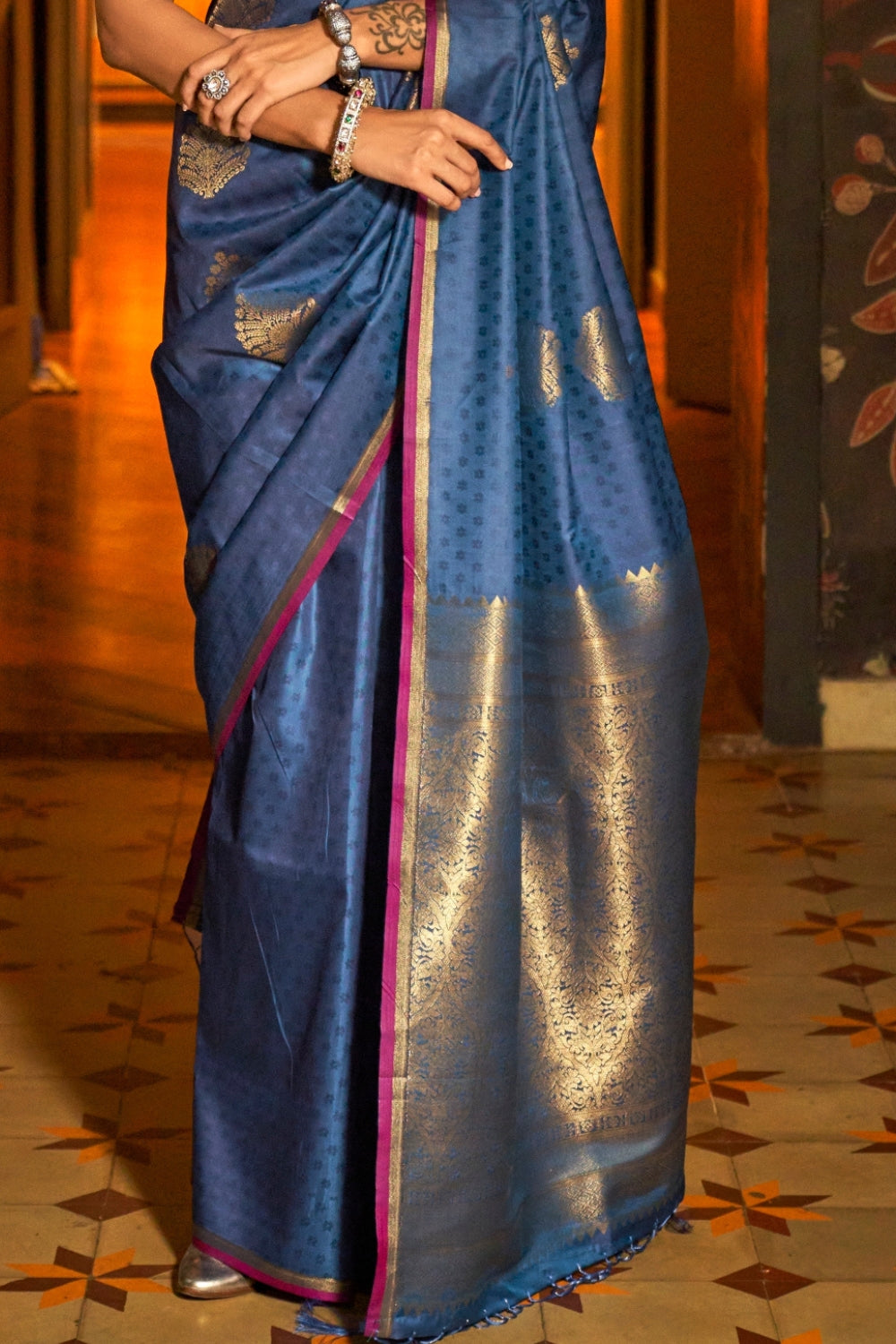 Blue Silk Saree