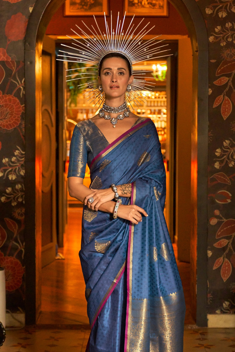 Blue Silk Saree