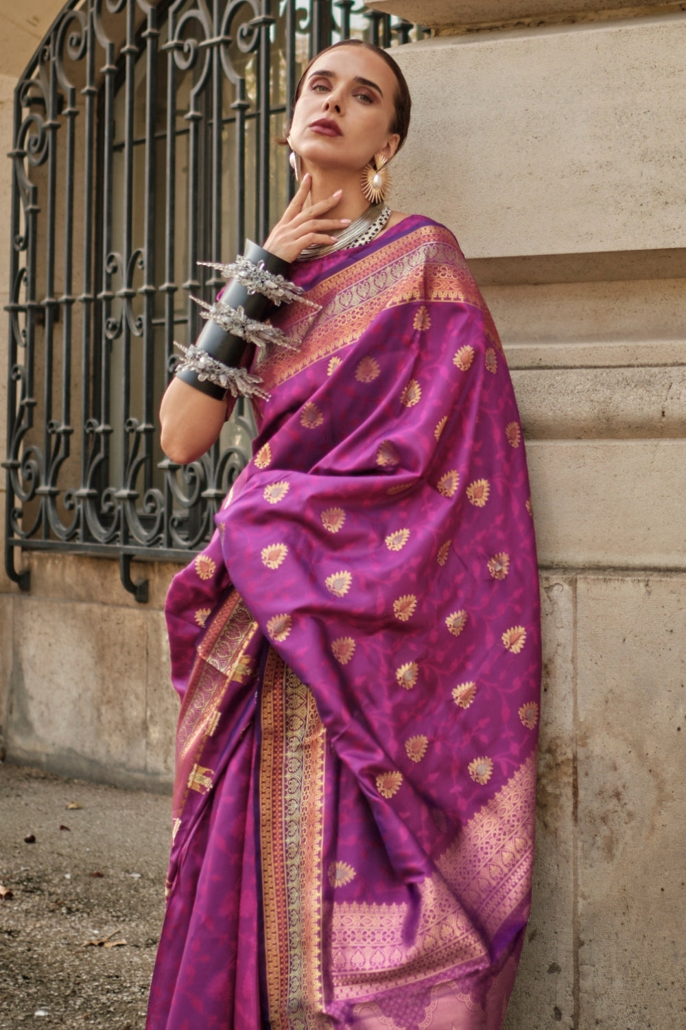 Purple Soft Silk Saree