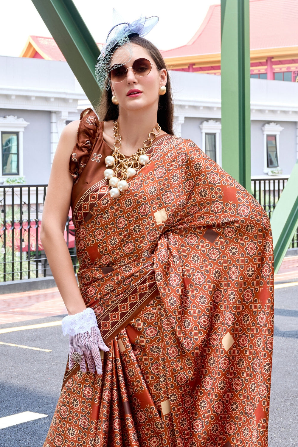 Mustard Viscose Saree