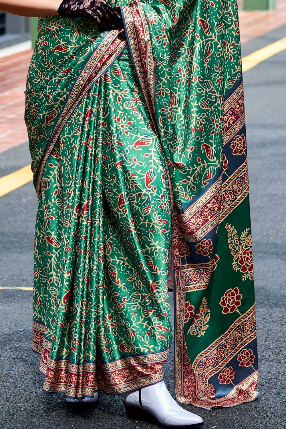 Green Viscose Saree