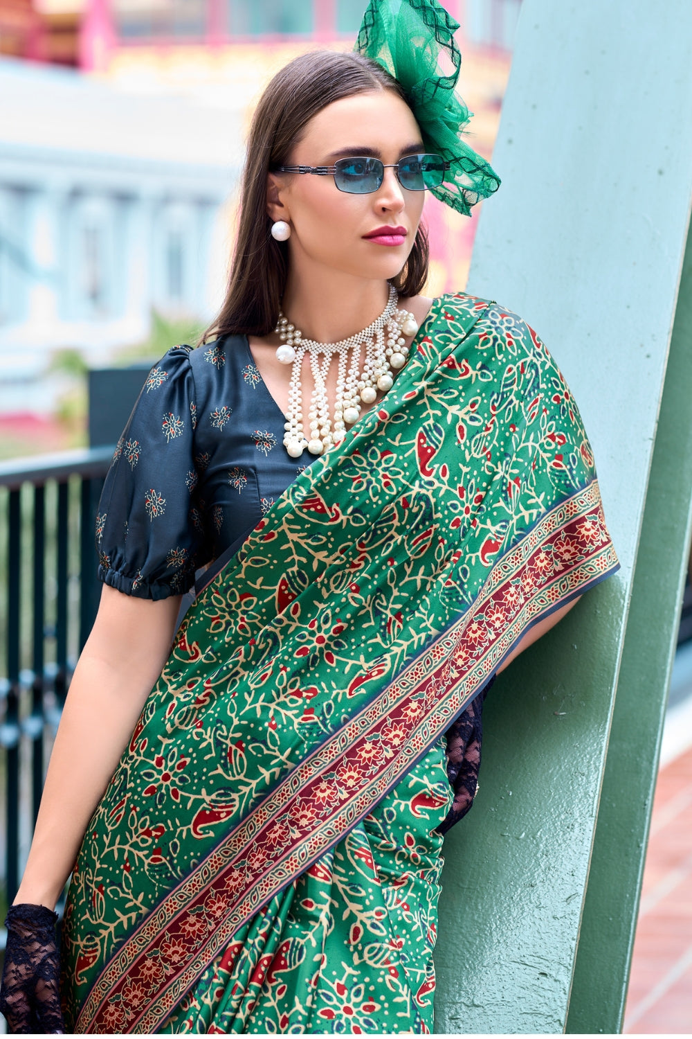 Green Viscose Saree