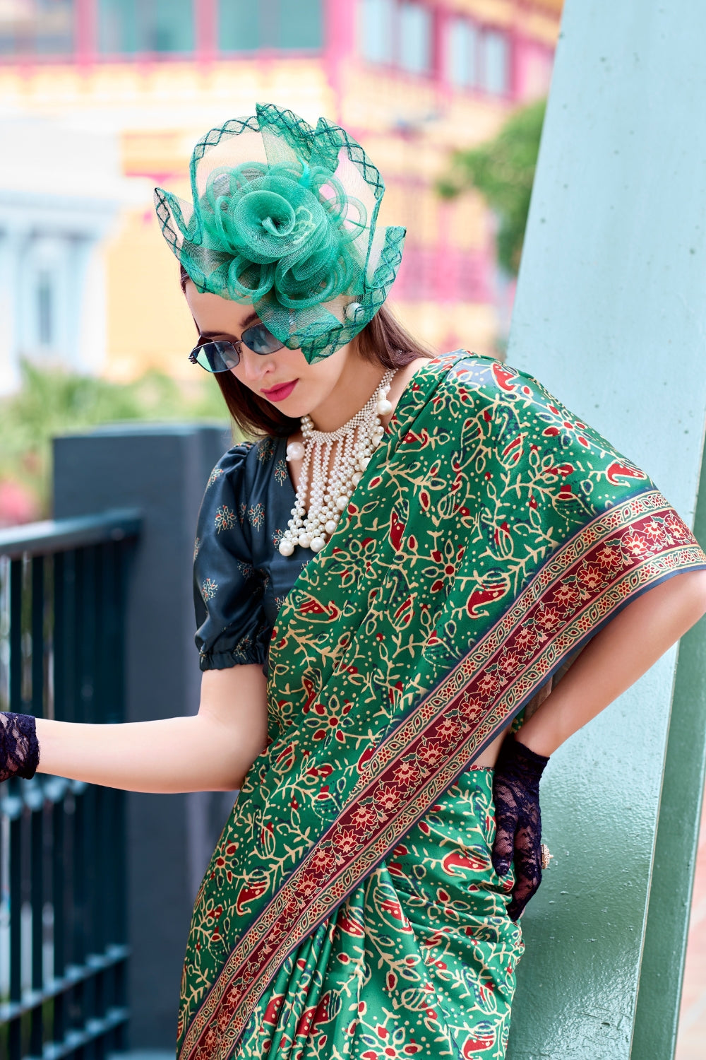 Green Viscose Saree