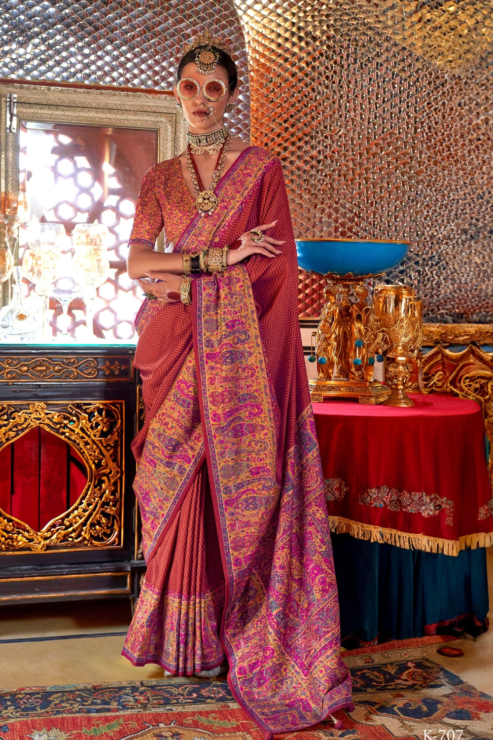 Red Patola Silk Saree