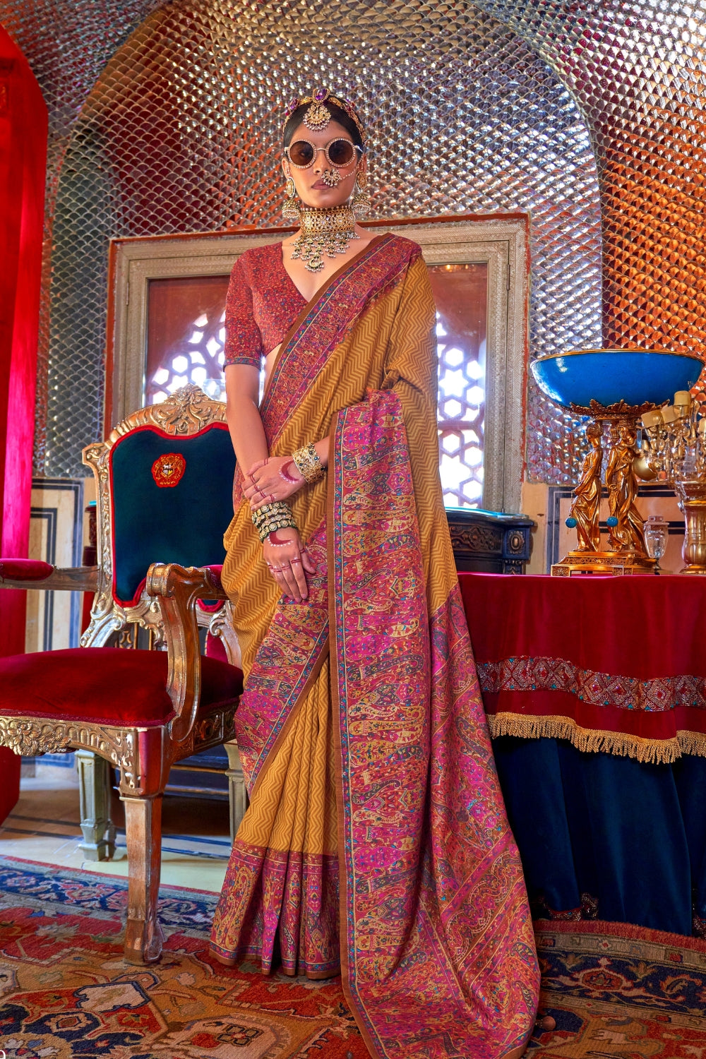 Orange Patola Silk Saree