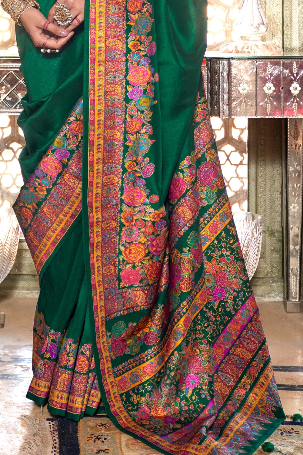 Green Patola Silk Saree