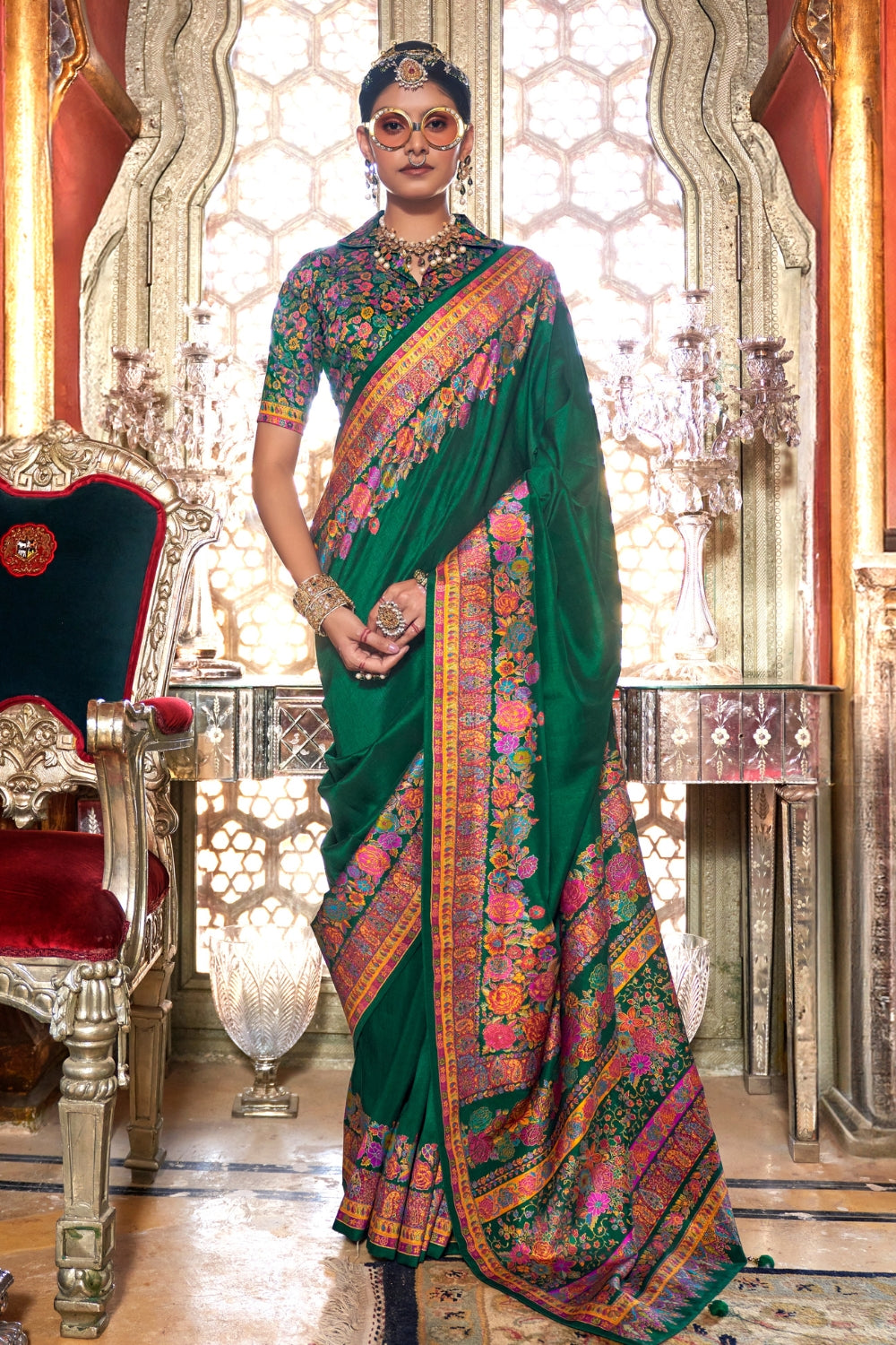 Green Patola Silk Saree