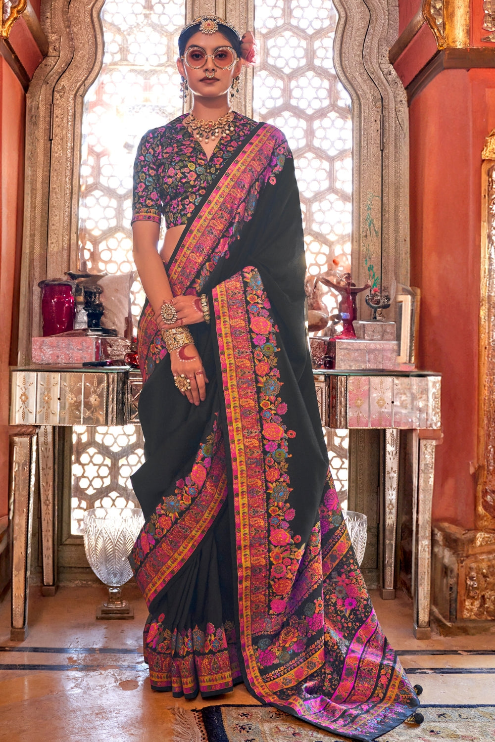 Black Patola Silk Saree