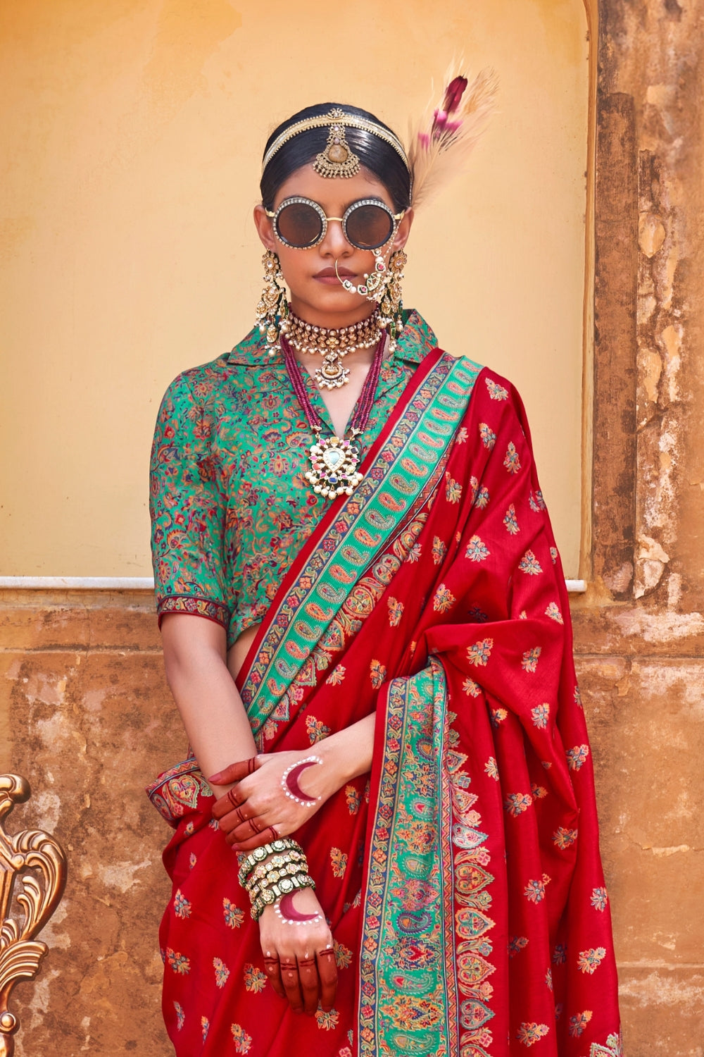 Red Patola Silk Saree