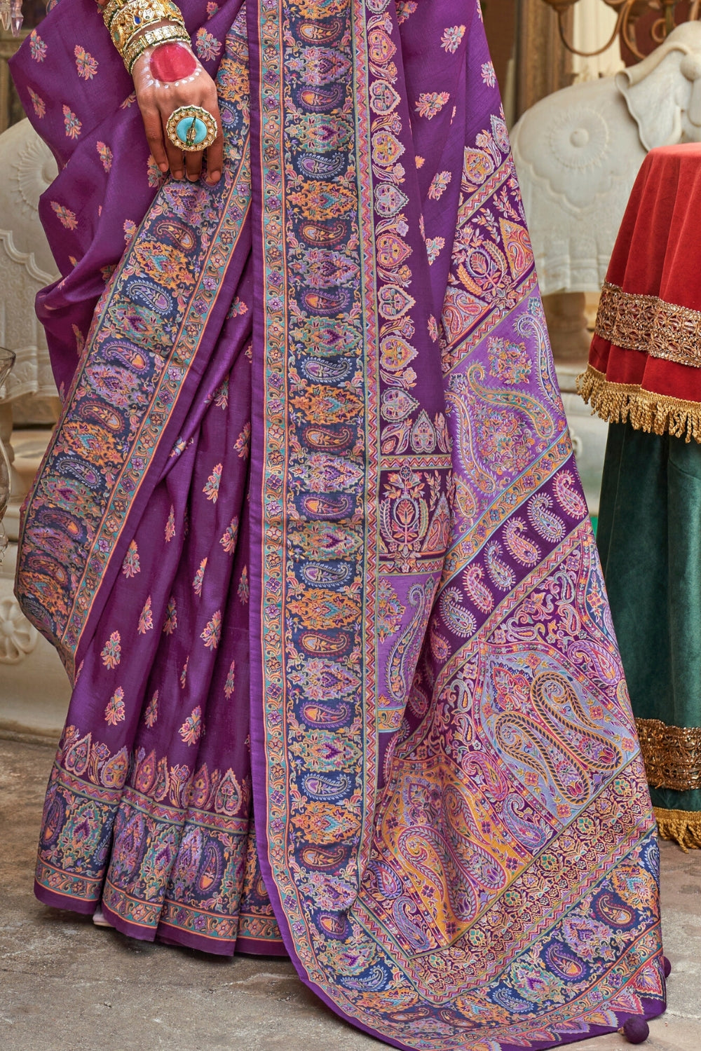 Purple Patola Silk Saree