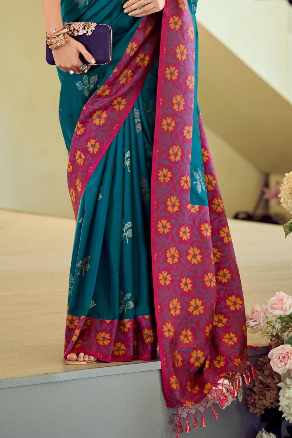 Green Soft Silk Saree