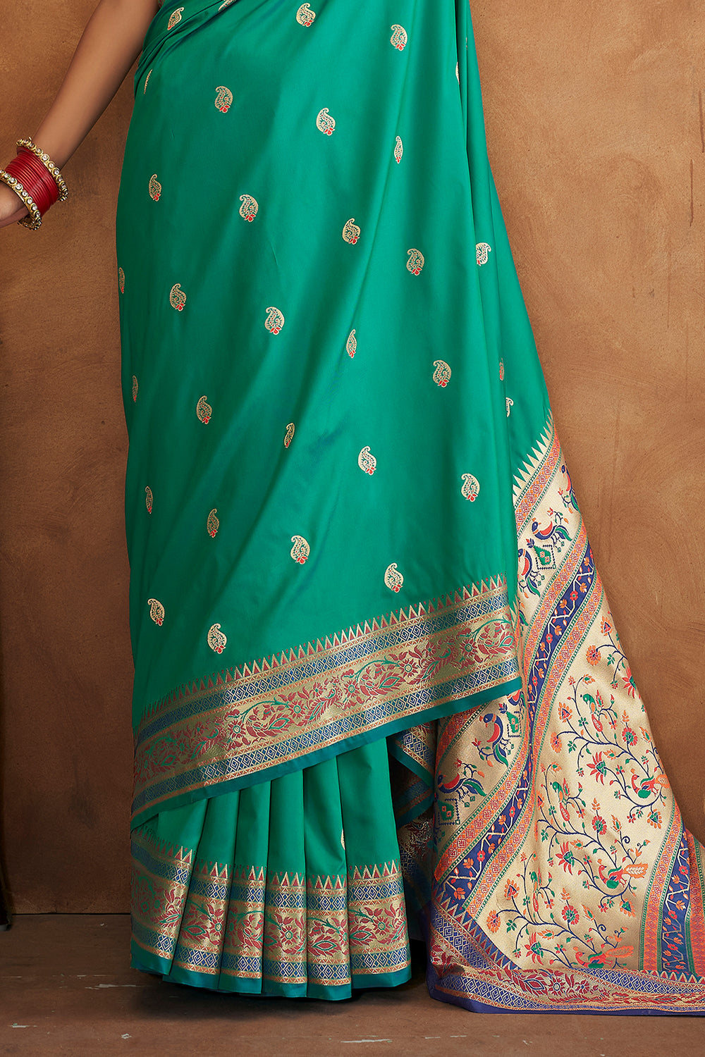 Jade Green Banarasi Saree