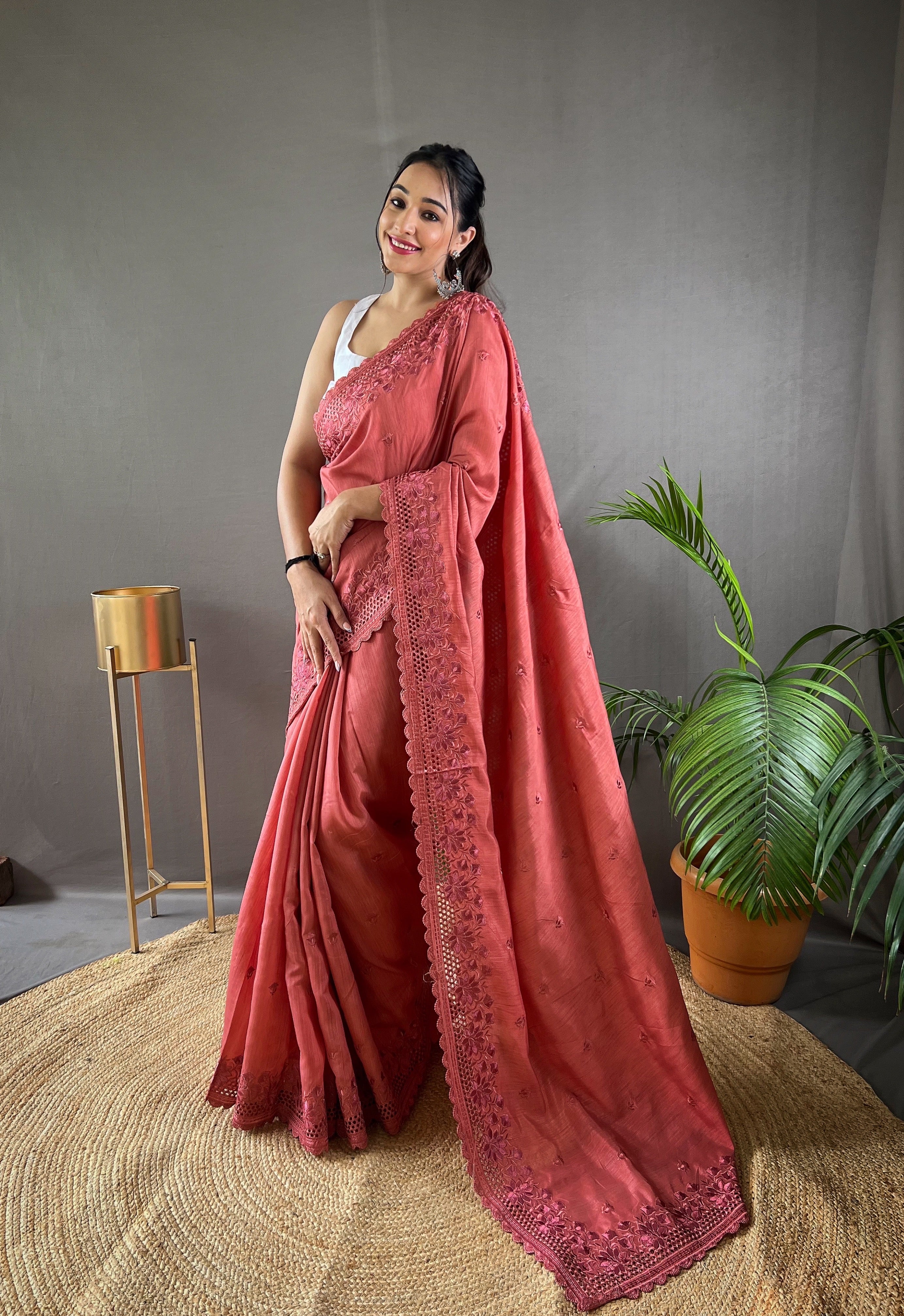 PINK Soft Silk SAREE