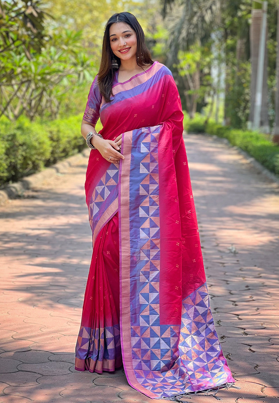 Red Soft Silk Saree