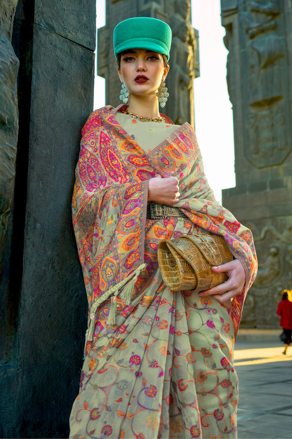 Buy Pink And Purple Patola Saree Nitaraa