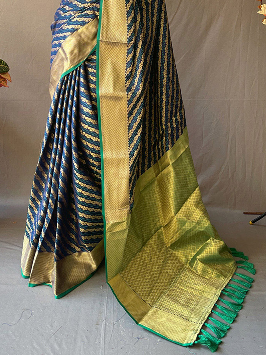 Blue Patola Saree