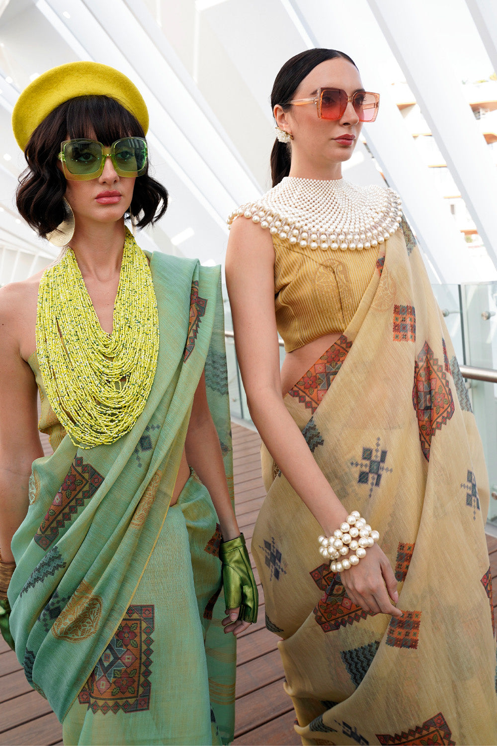 Buy Dark Green Patola Saree Nitaraa