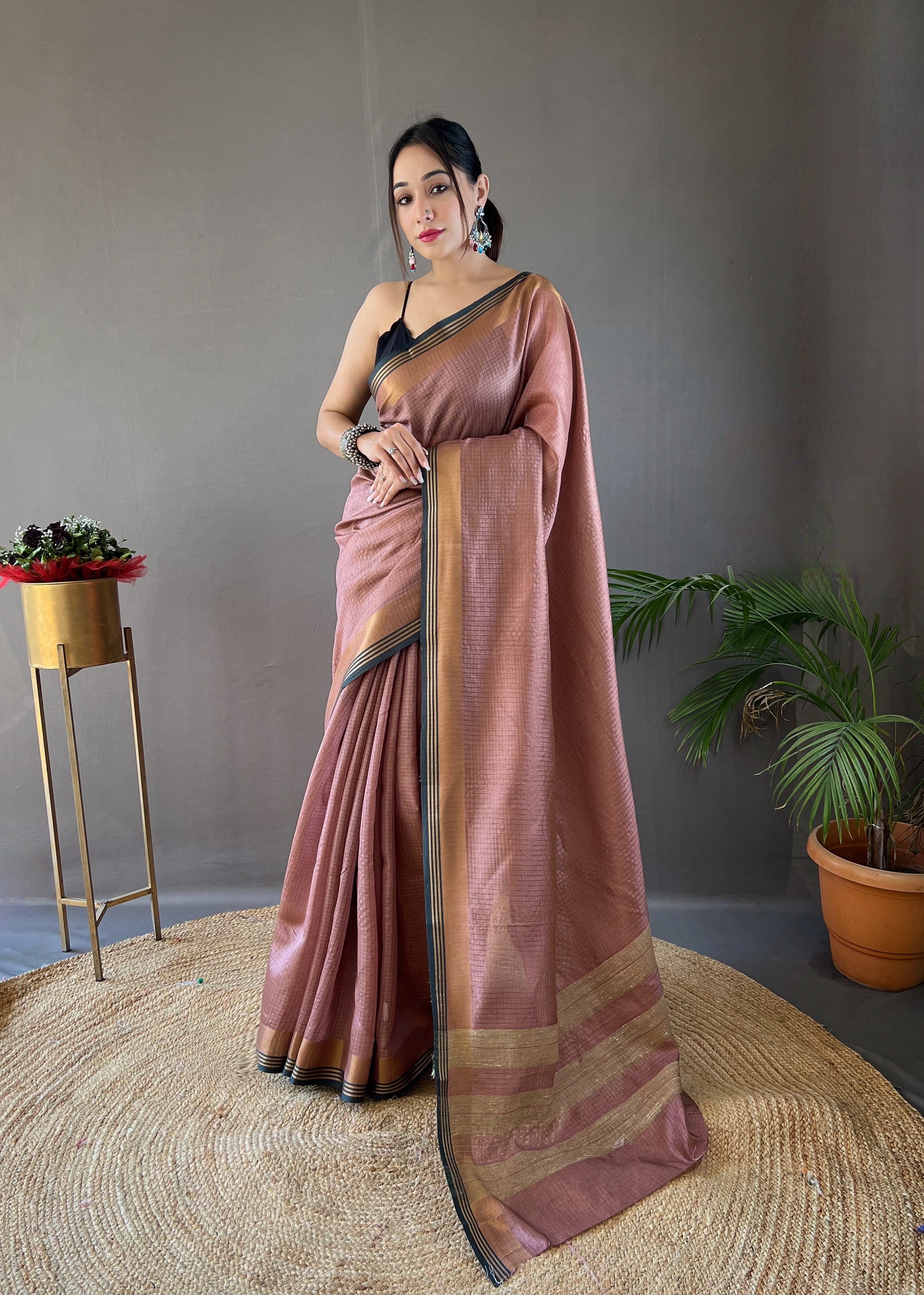 LAVENDER Soft Silk SAREE