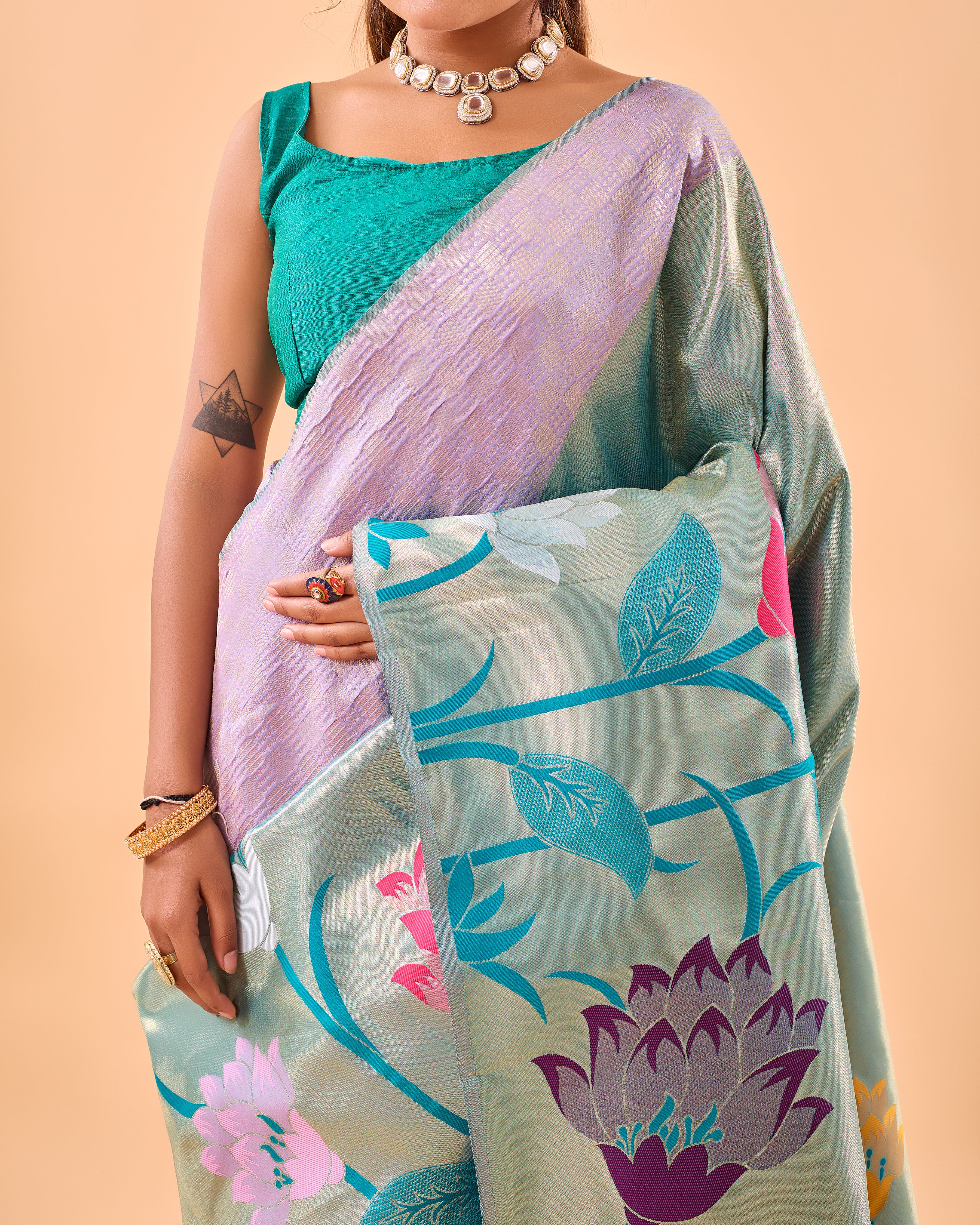 LAVENDER Silk SAREE