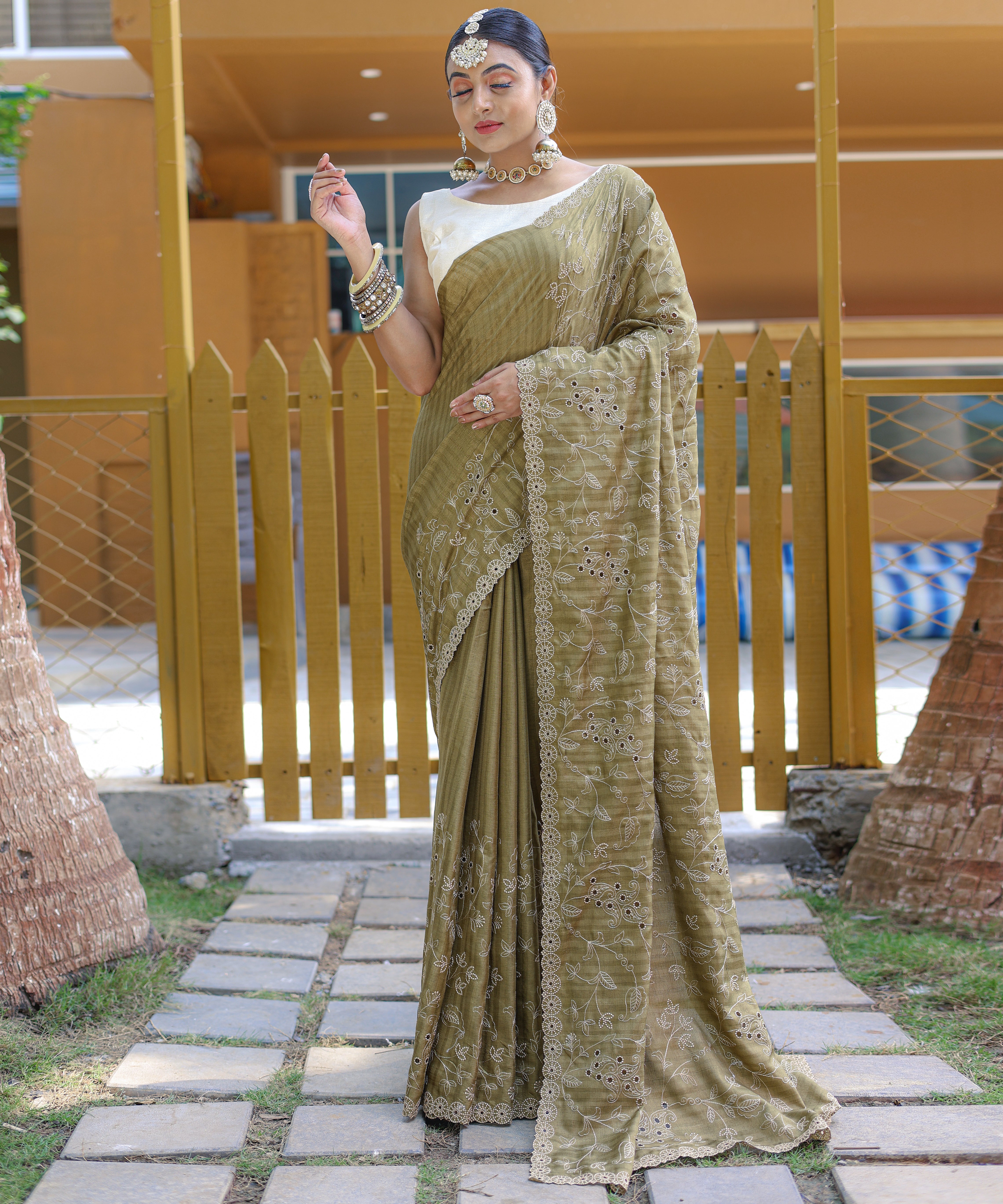 MEHNDI Soft Silk SAREE