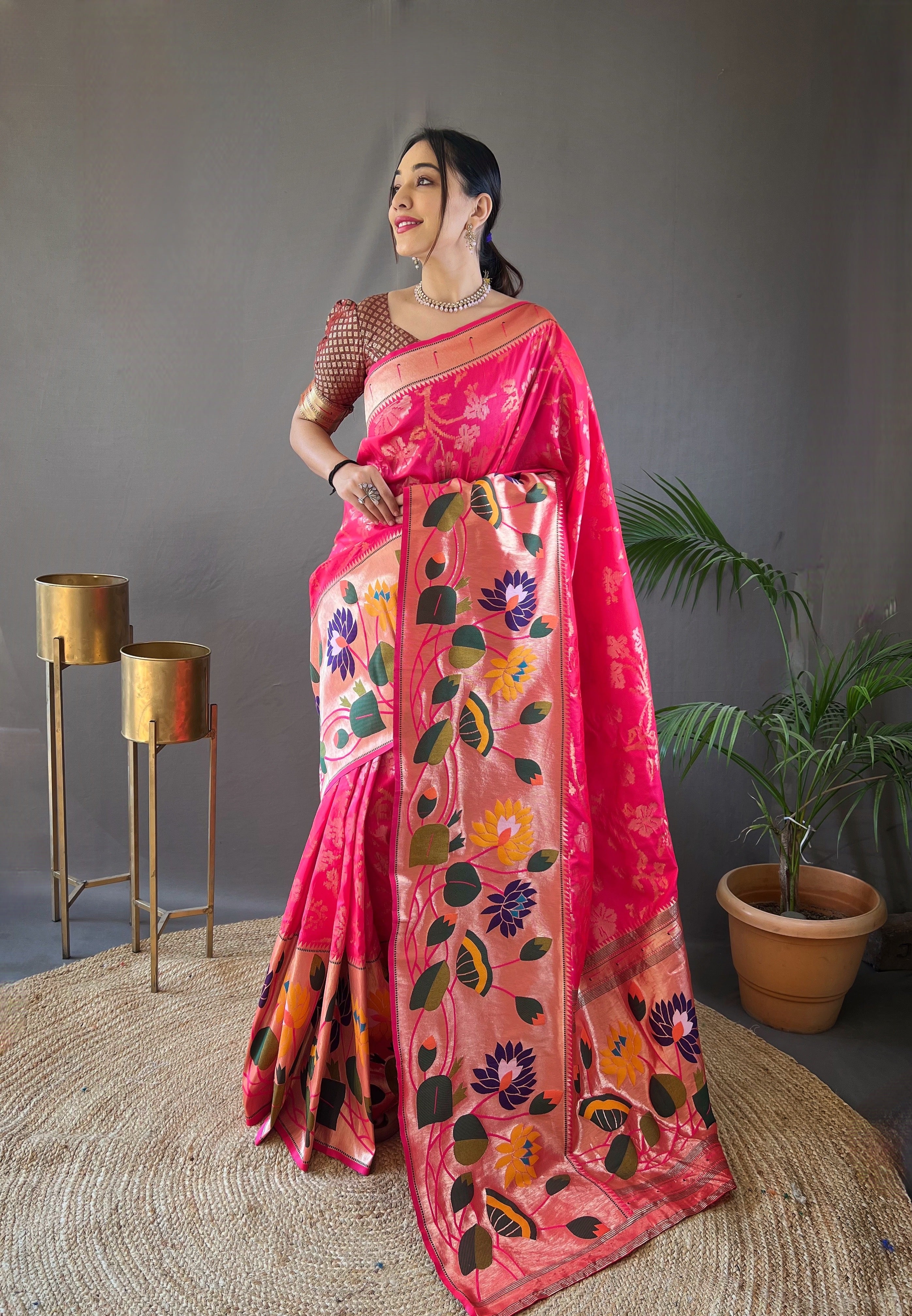 PINK Silk SAREE