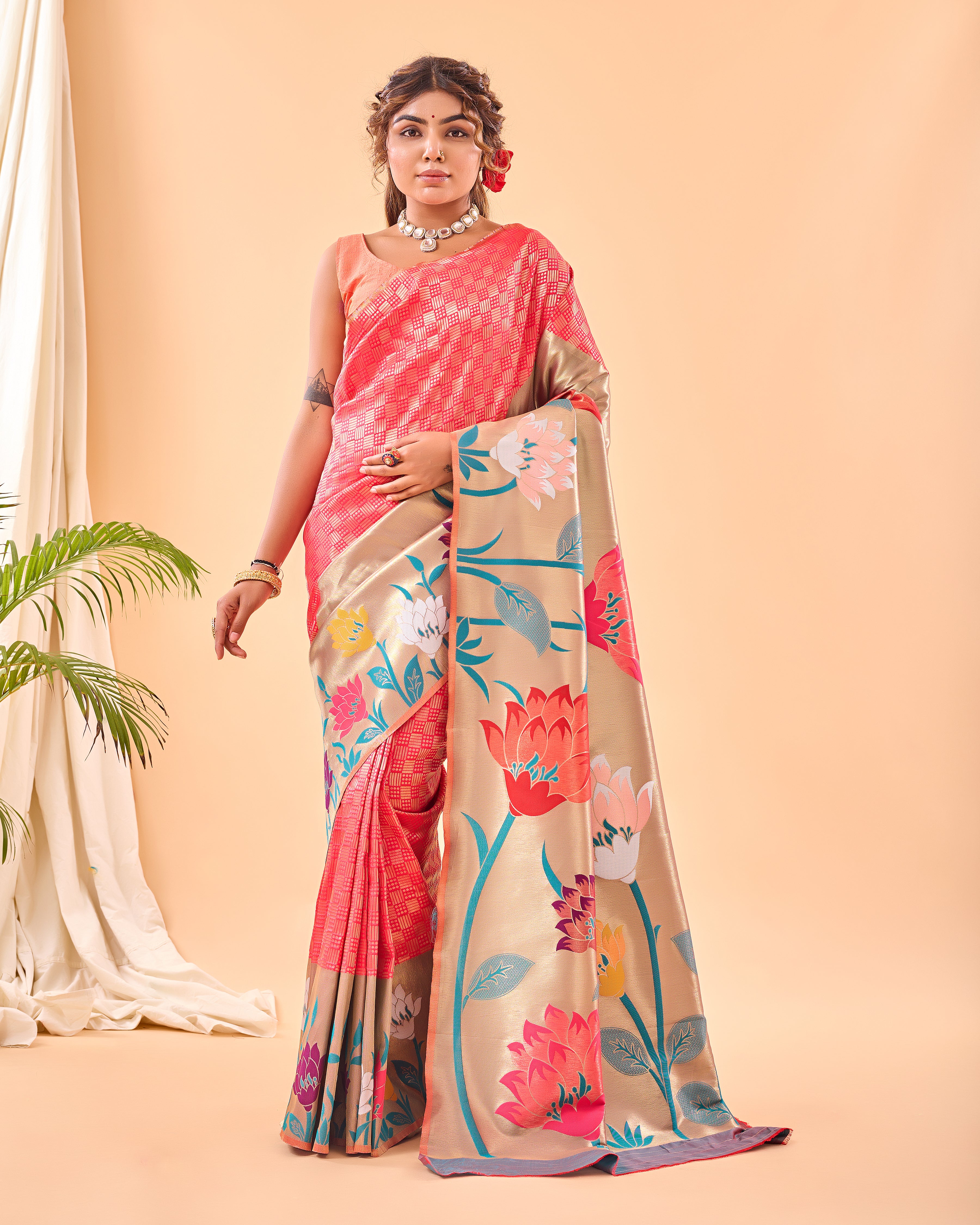 PINK Silk SAREE