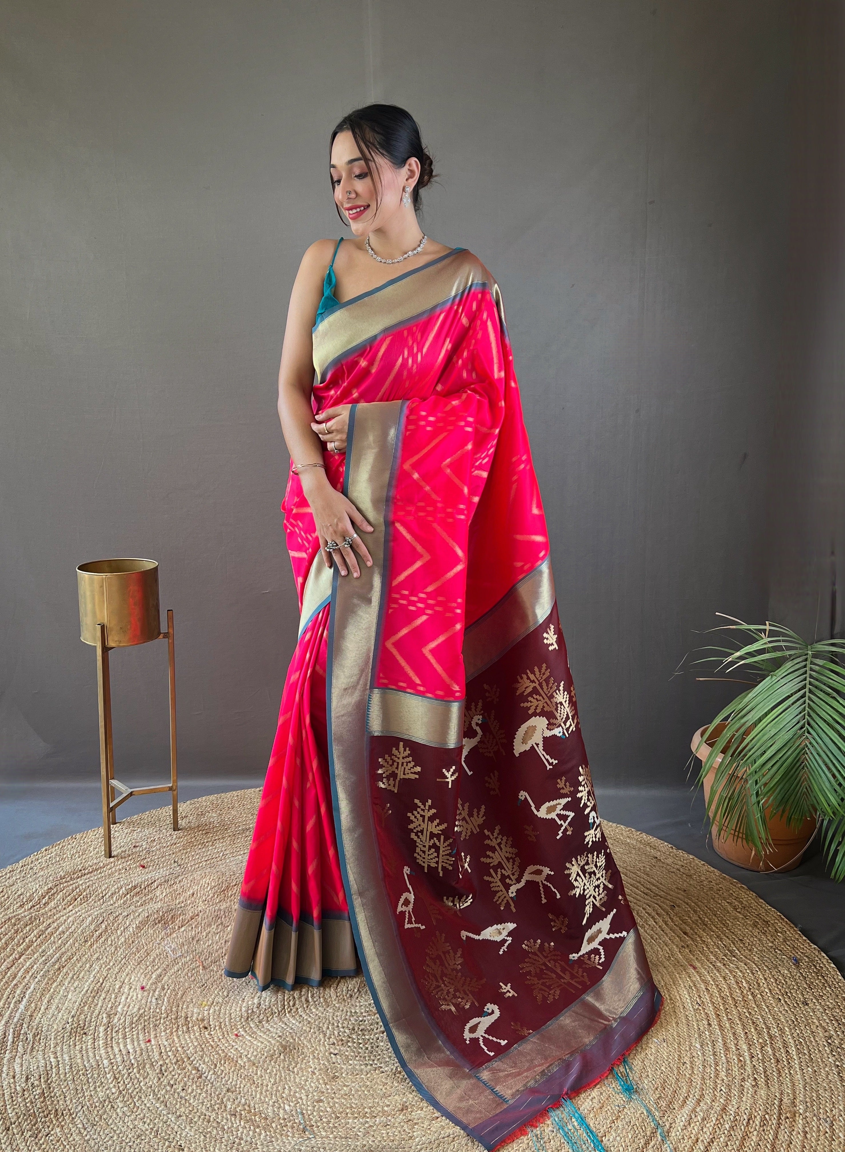 PINK Soft Silk SAREE