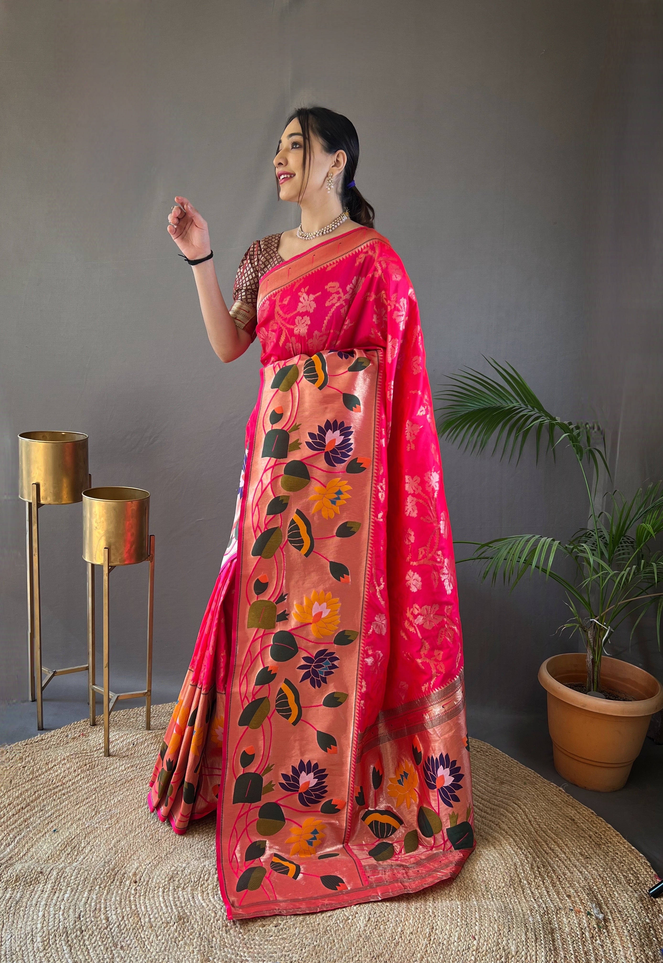 PINK Silk SAREE