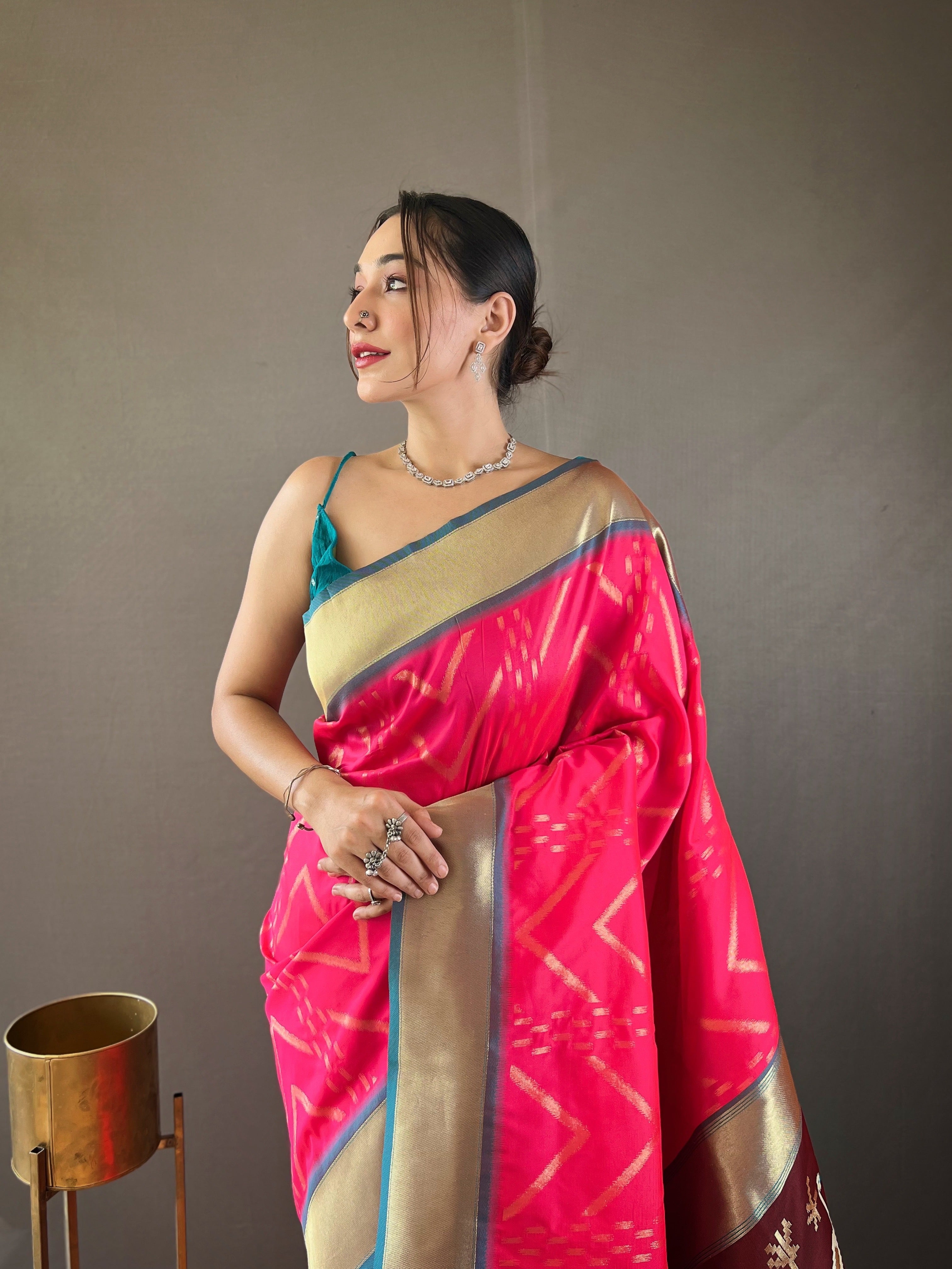 PINK Soft Silk SAREE