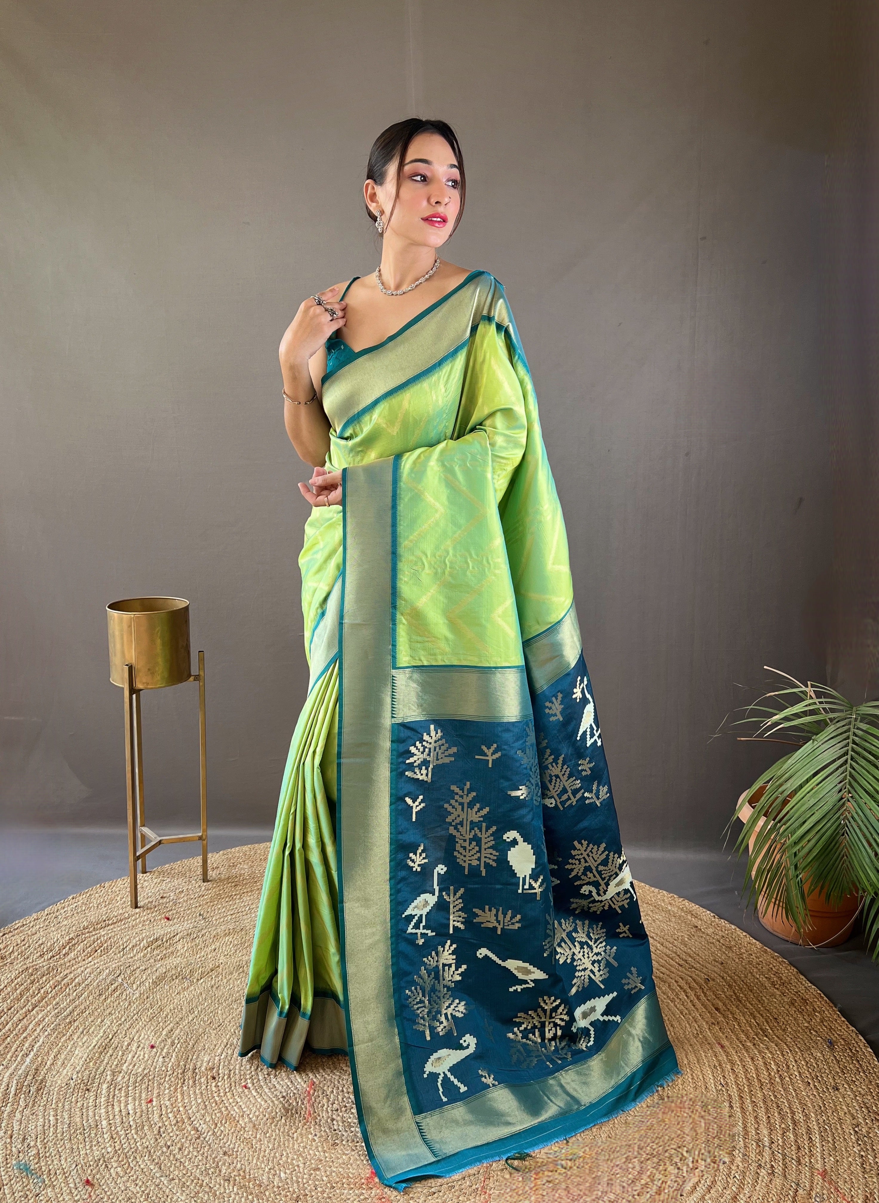 PISTA Soft Silk SAREE