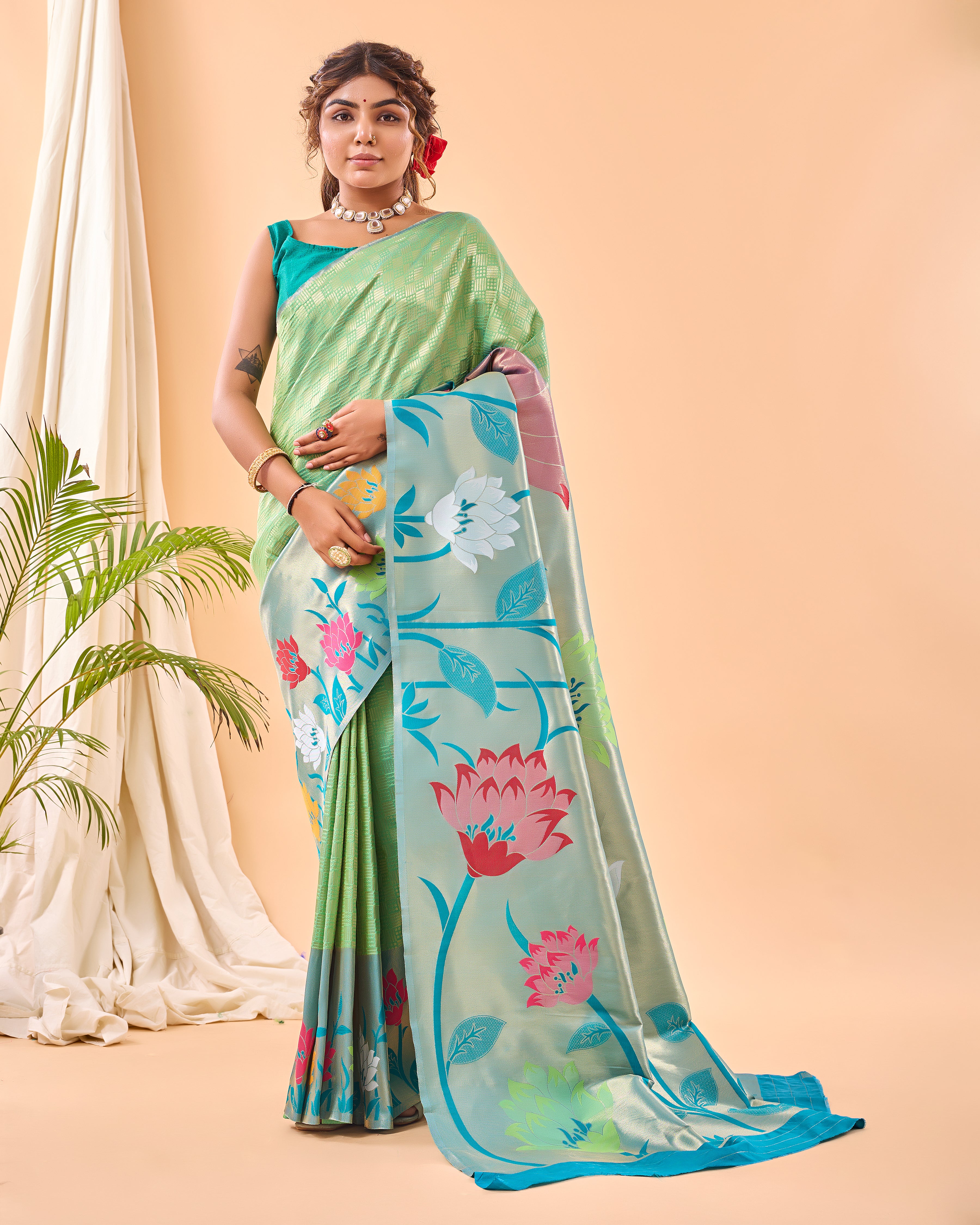 PISTA Silk SAREE