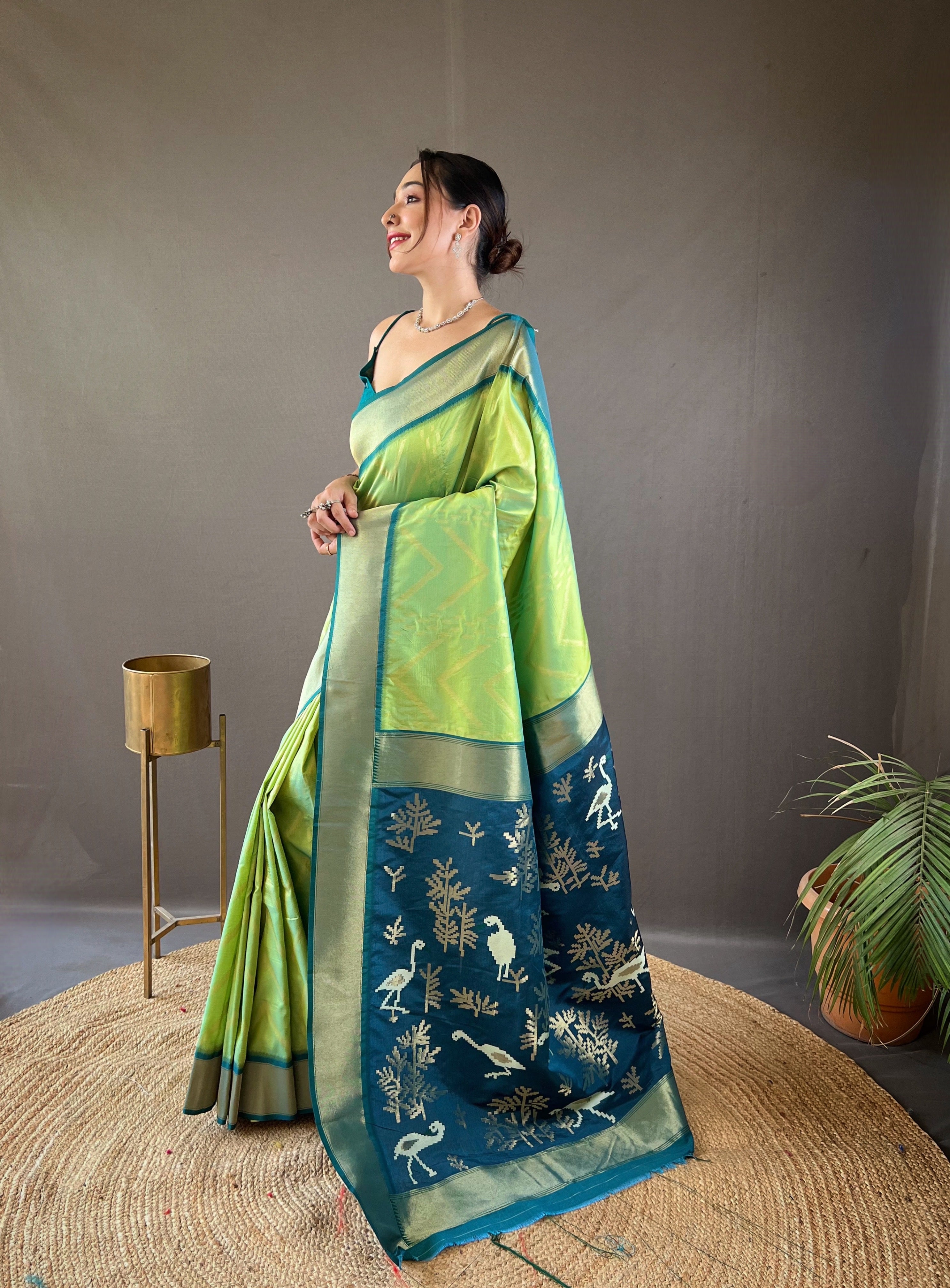 PISTA Soft Silk SAREE