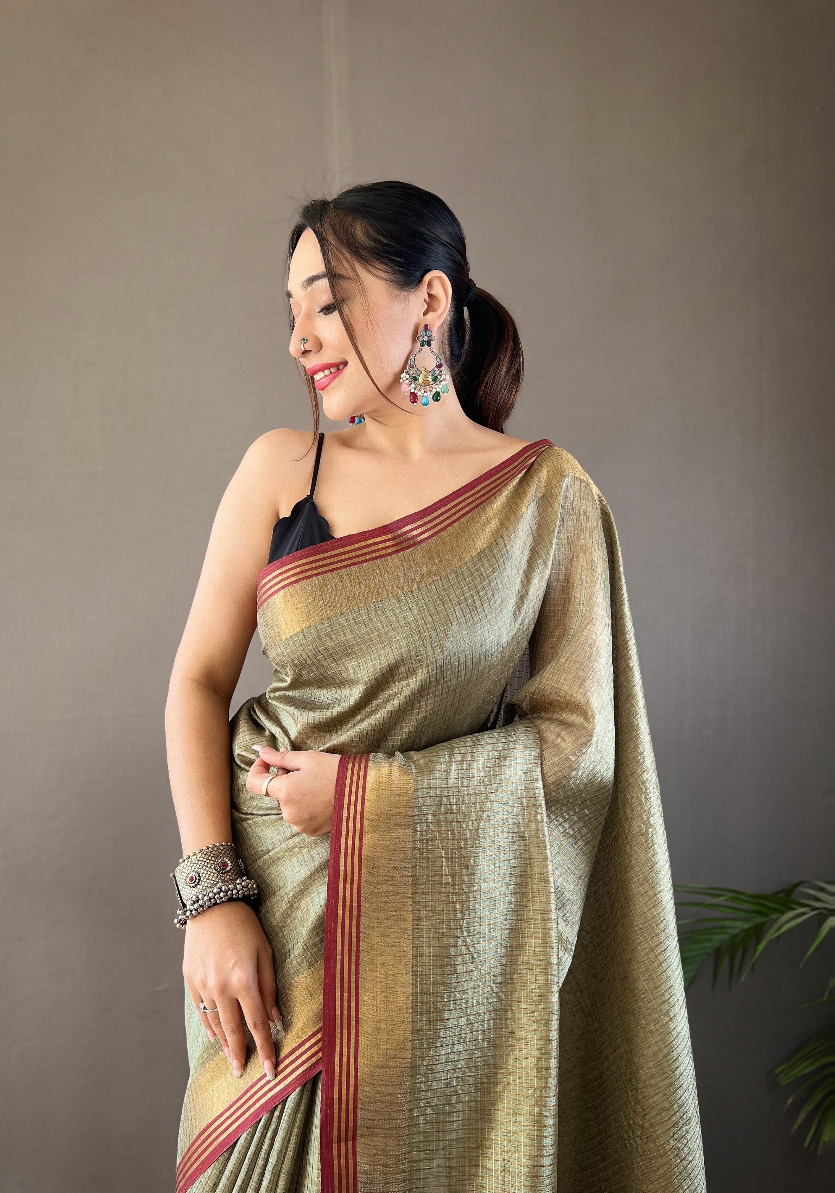 PISTA Soft Silk SAREE