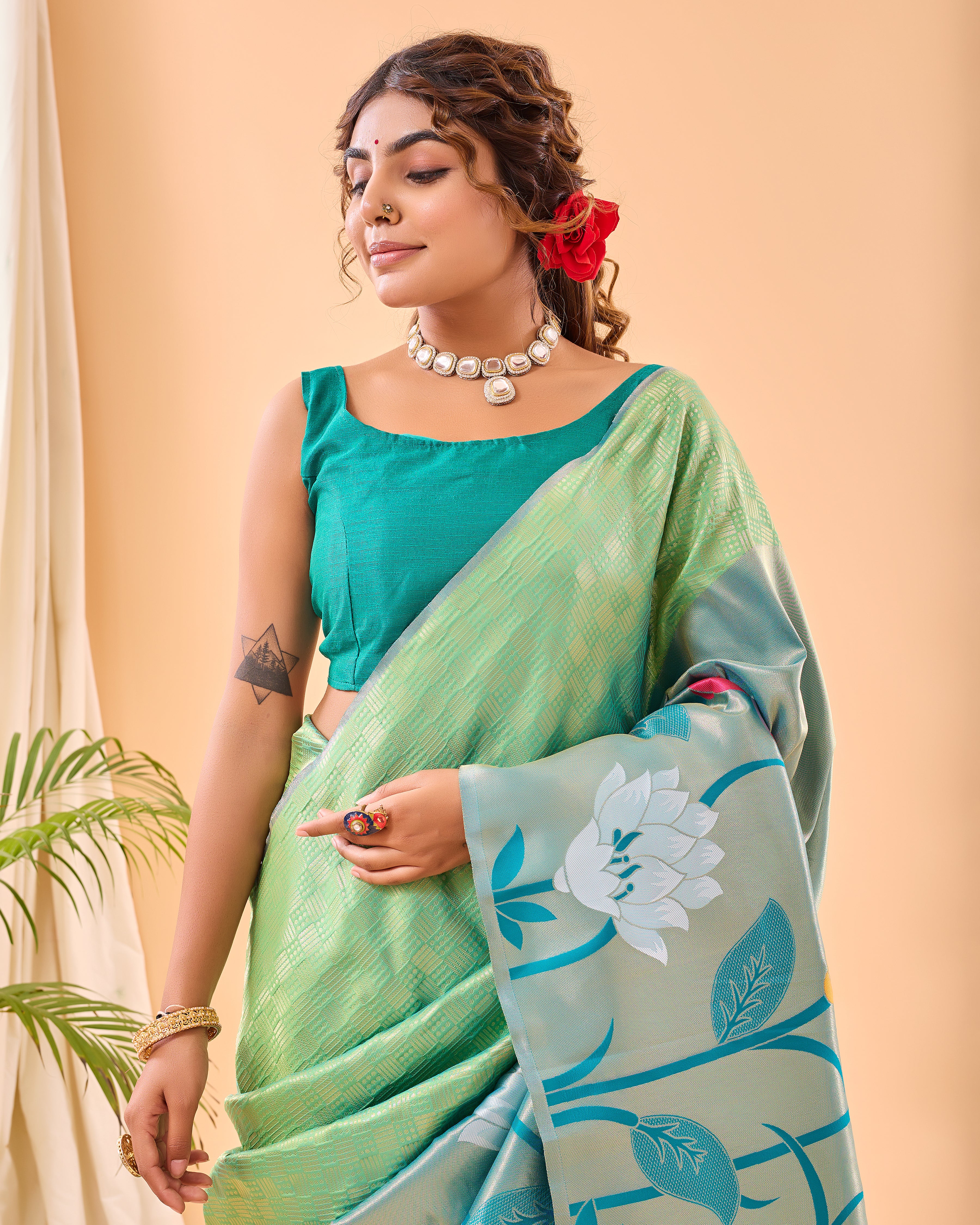 PISTA Silk SAREE