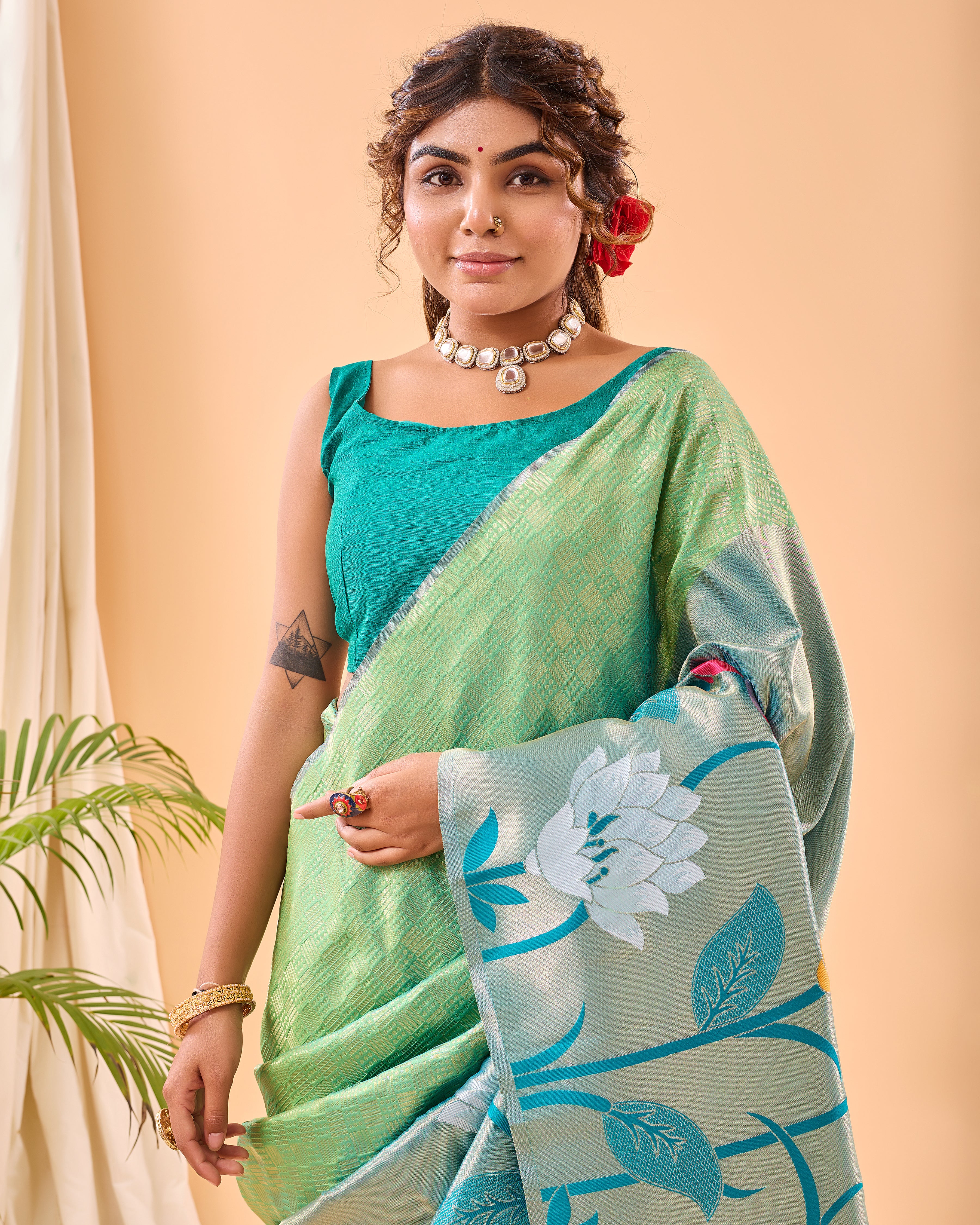 PISTA Silk SAREE