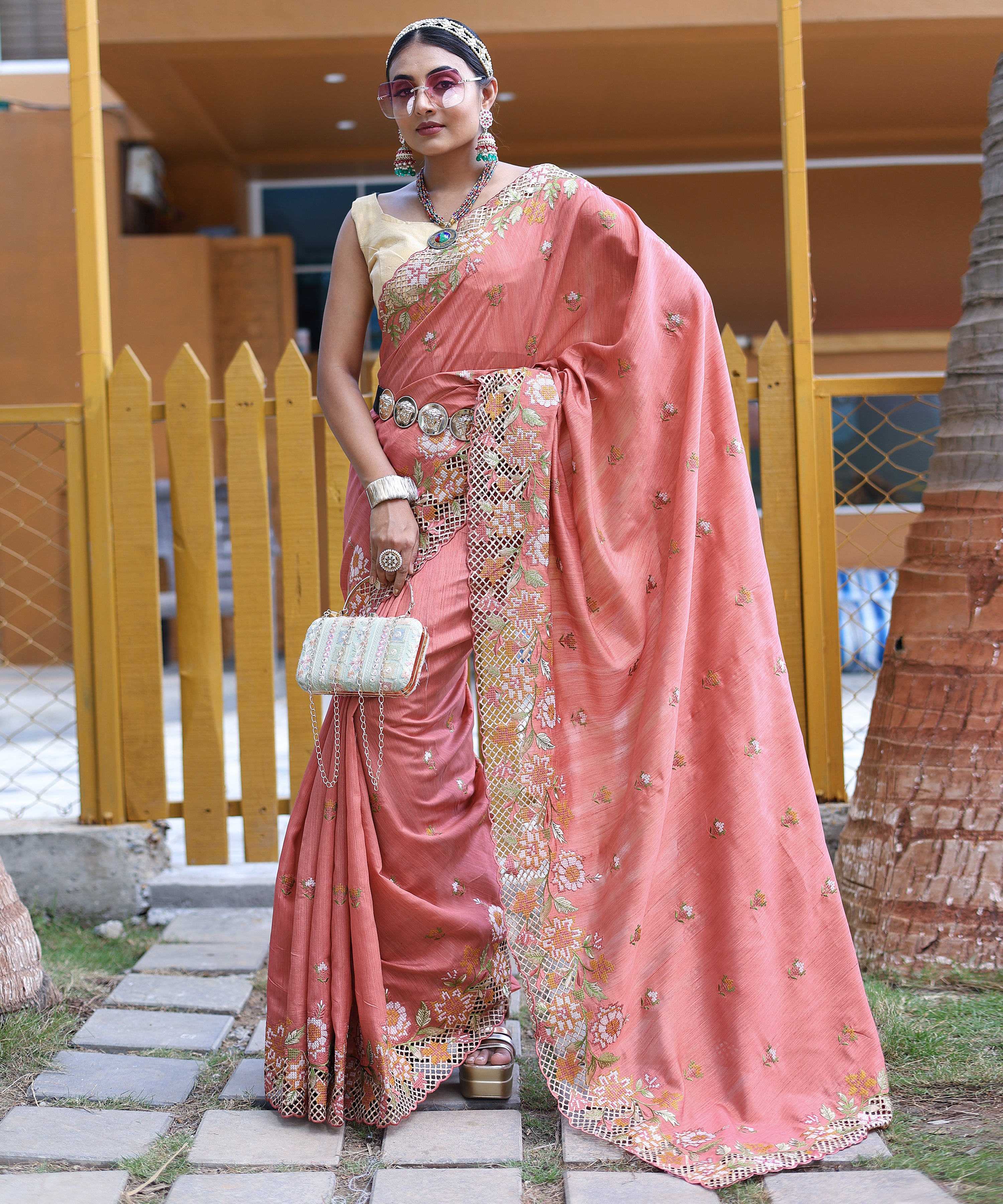 PINK Silk SAREE